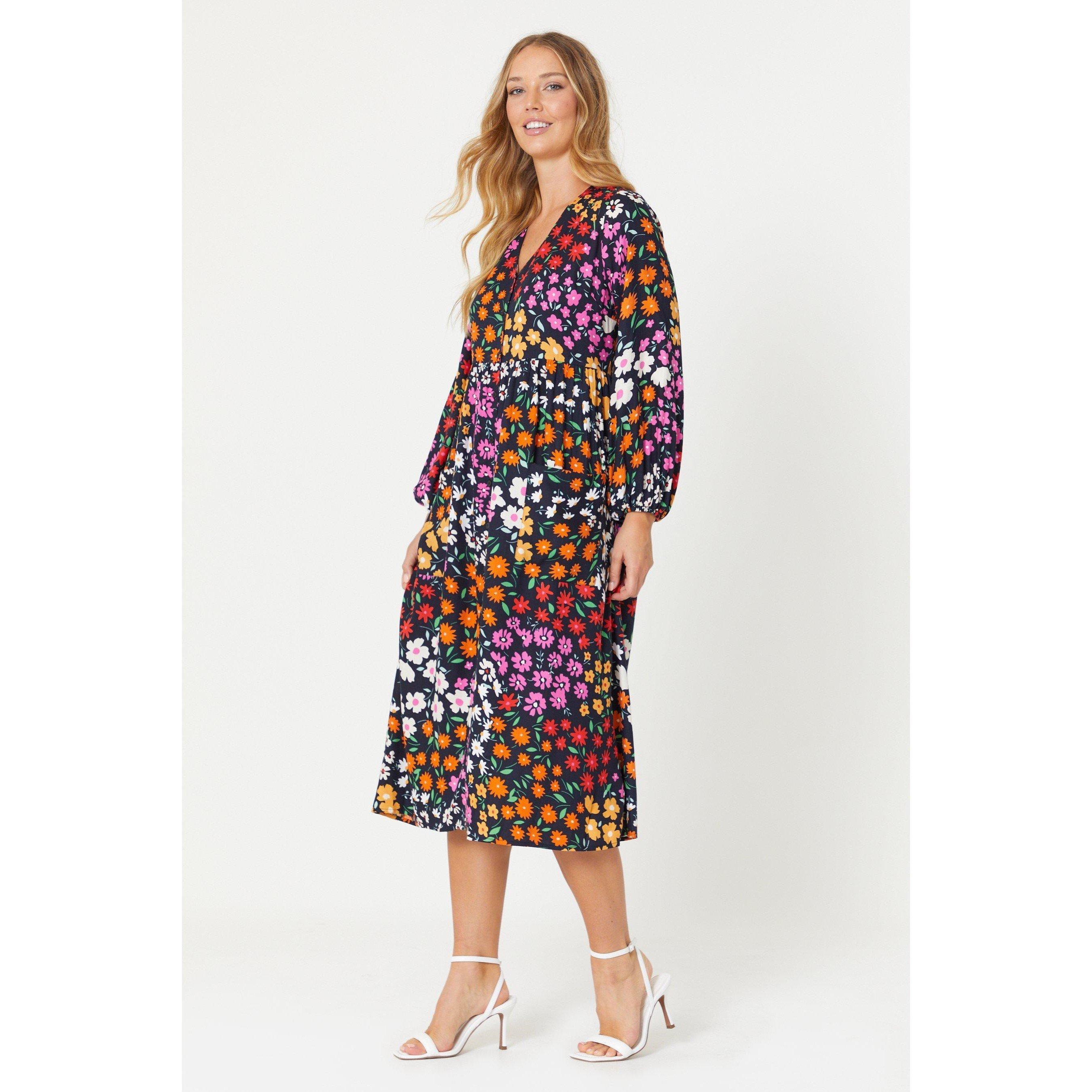 Black - Be You - Floral Midi Dress - 3
