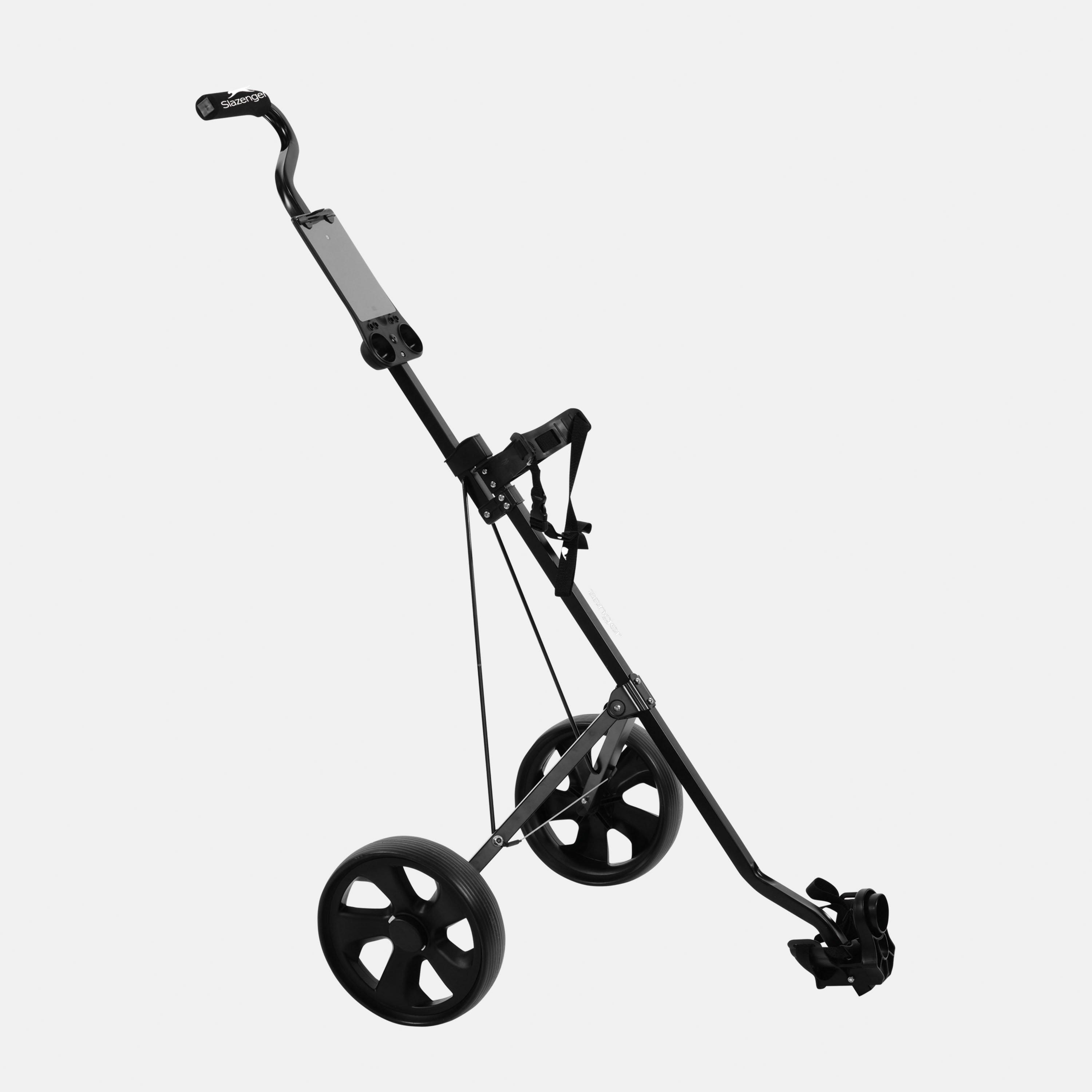 Black - Slazenger - Steel Golf Trolley - 1