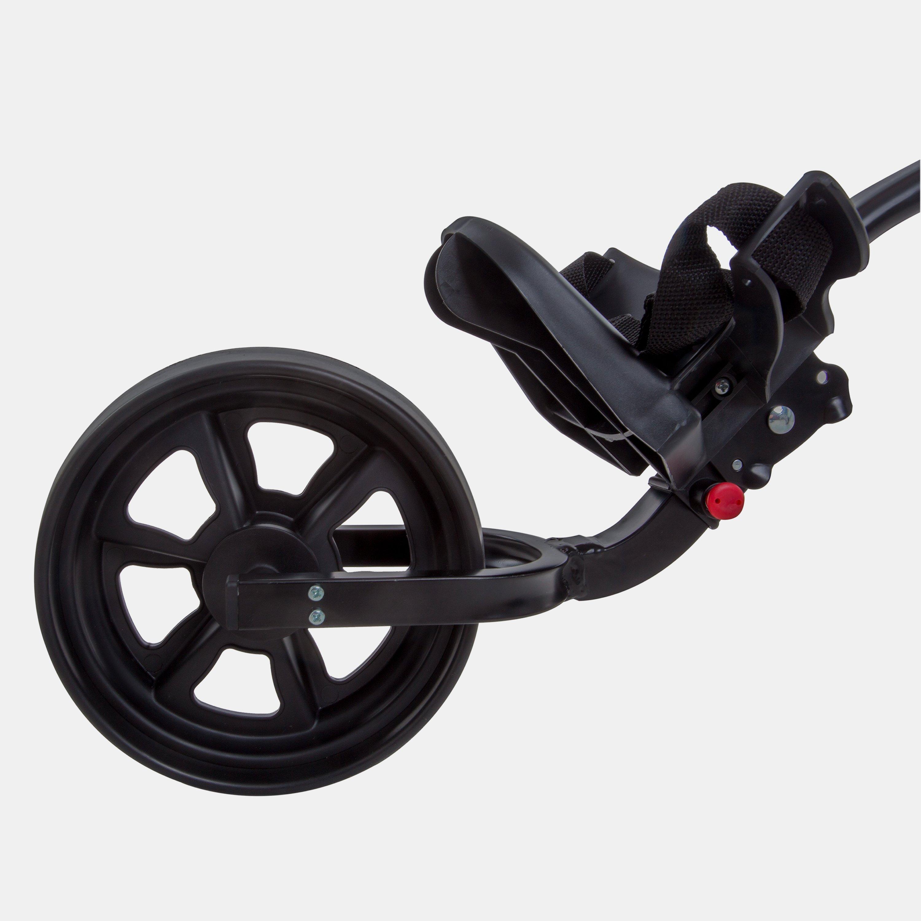 Black - Slazenger - 3 Wheel Golf Trolley - 4