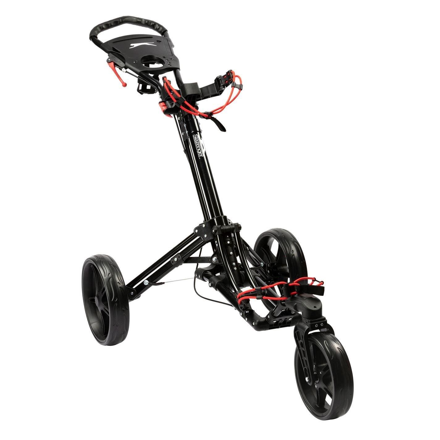 Black - Slazenger - 1 Click 360 Golf Trolley - 1
