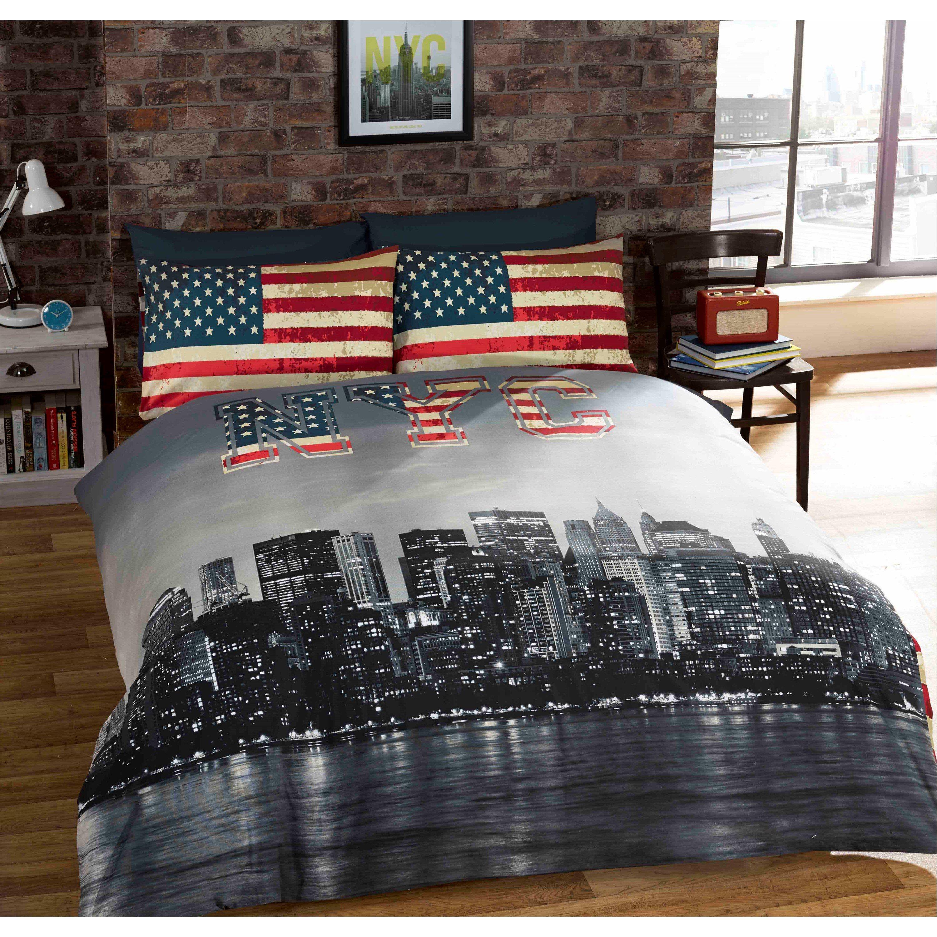 Multi - Rapport Home - NYC Duvet Set DBL - 1