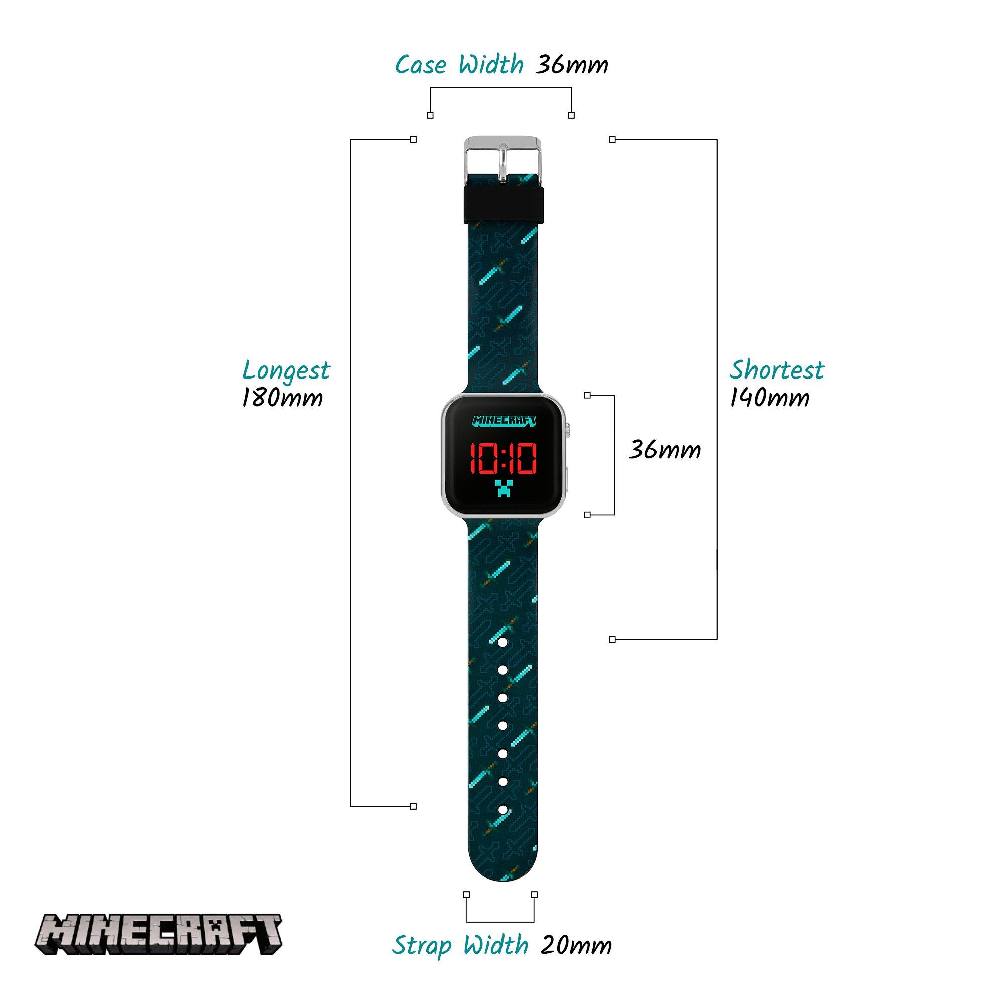 None - Minecraft - Minecraft Black Strap LED - 4