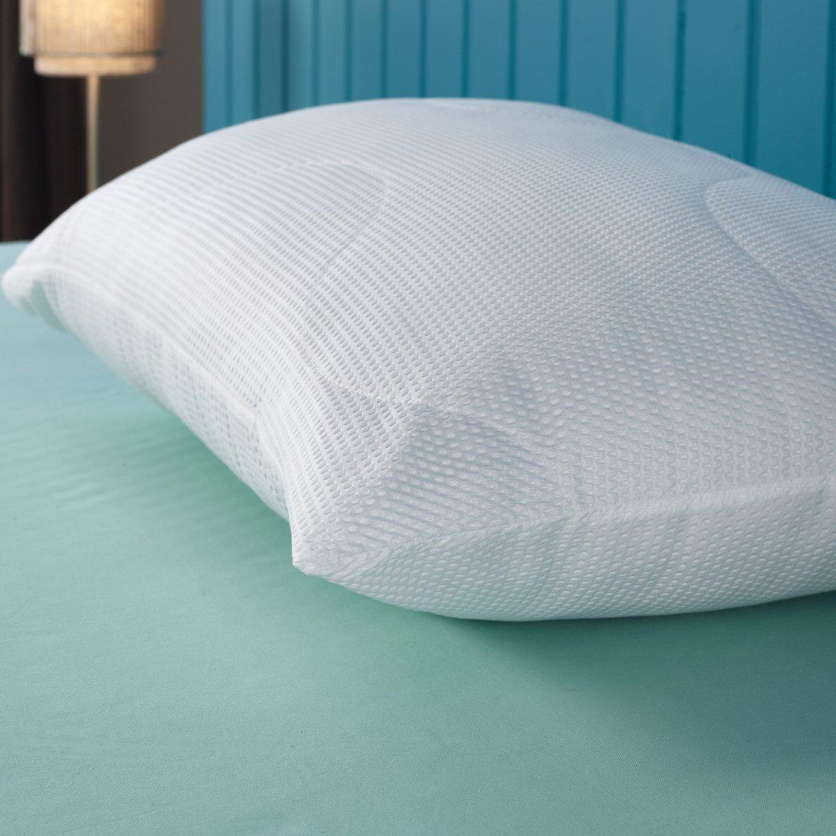 White - Downland - Luxury Waffle  Pillow Pair - 2