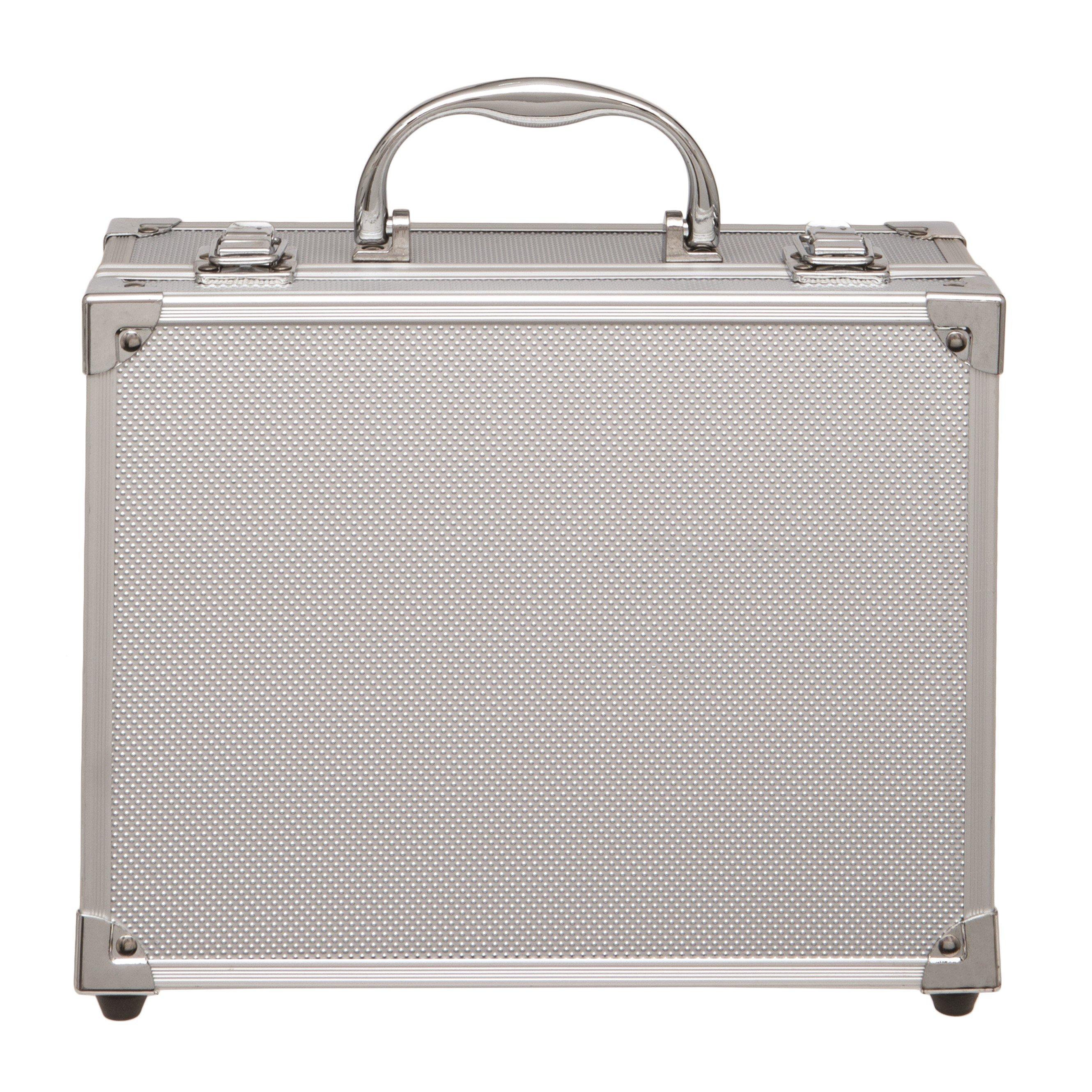 None - Studio - Large Silver Makeup Beauty Case - 3