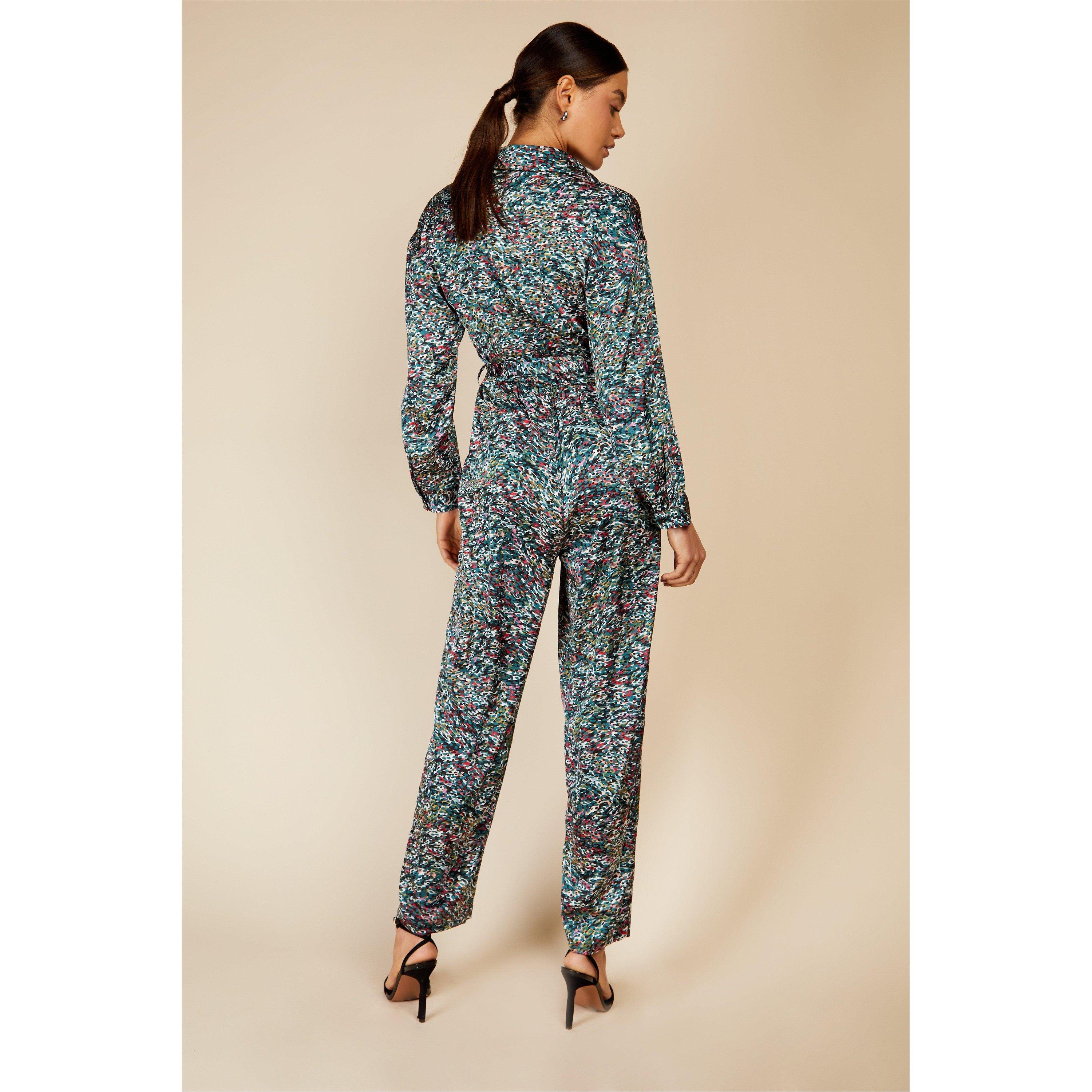 Mehrfarbig - Little Mistress - Mistress SATIN TIEWAIST JUMPSUIT - 4