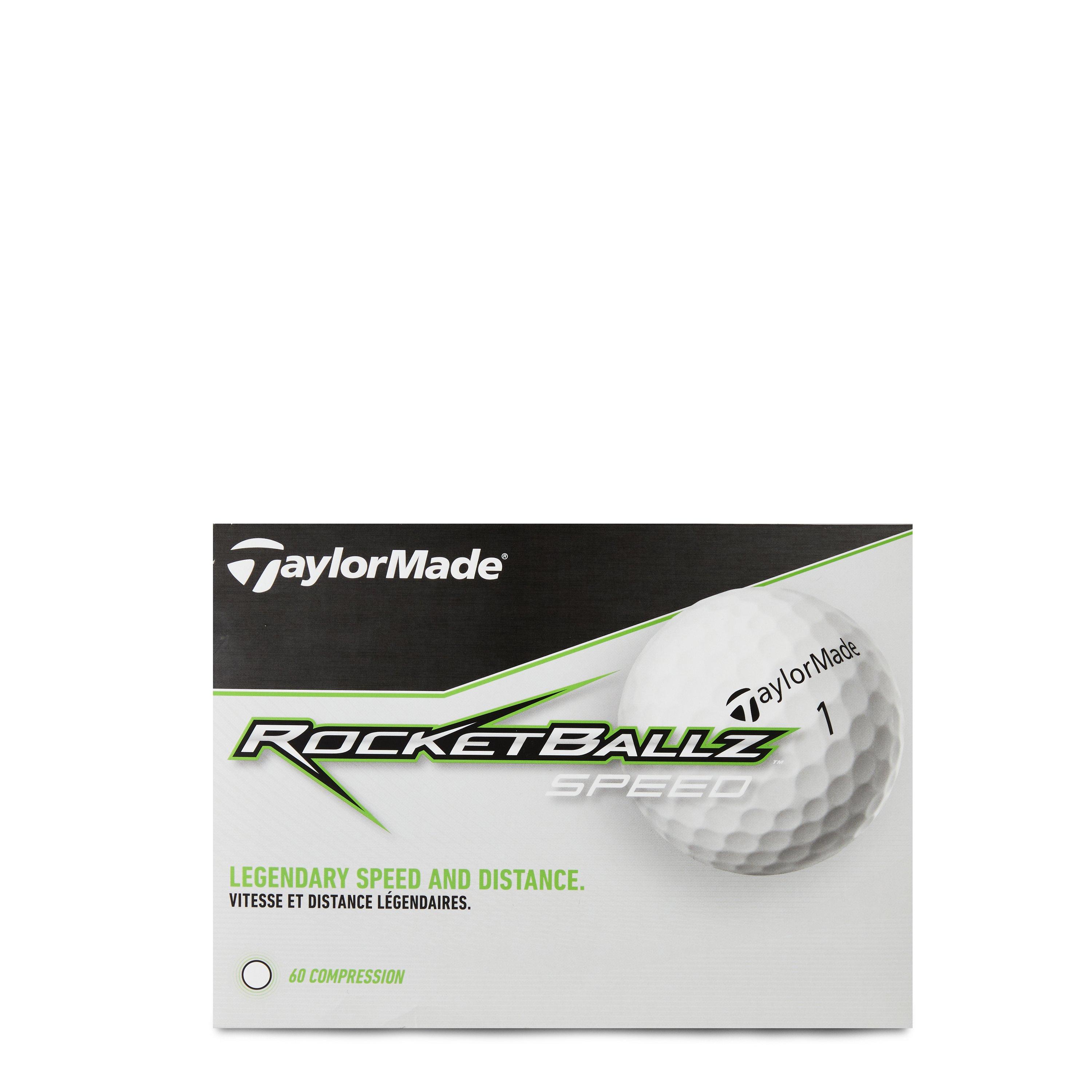 Wit 12 stuks - TaylorMade - Rocketballz Speed Golf Balls - 1