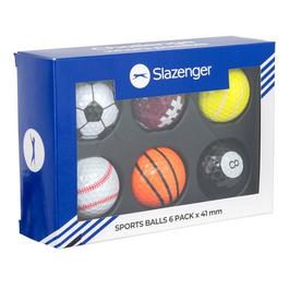 Slazenger Slaz Golf Gift Sports Ballset 6 Pack