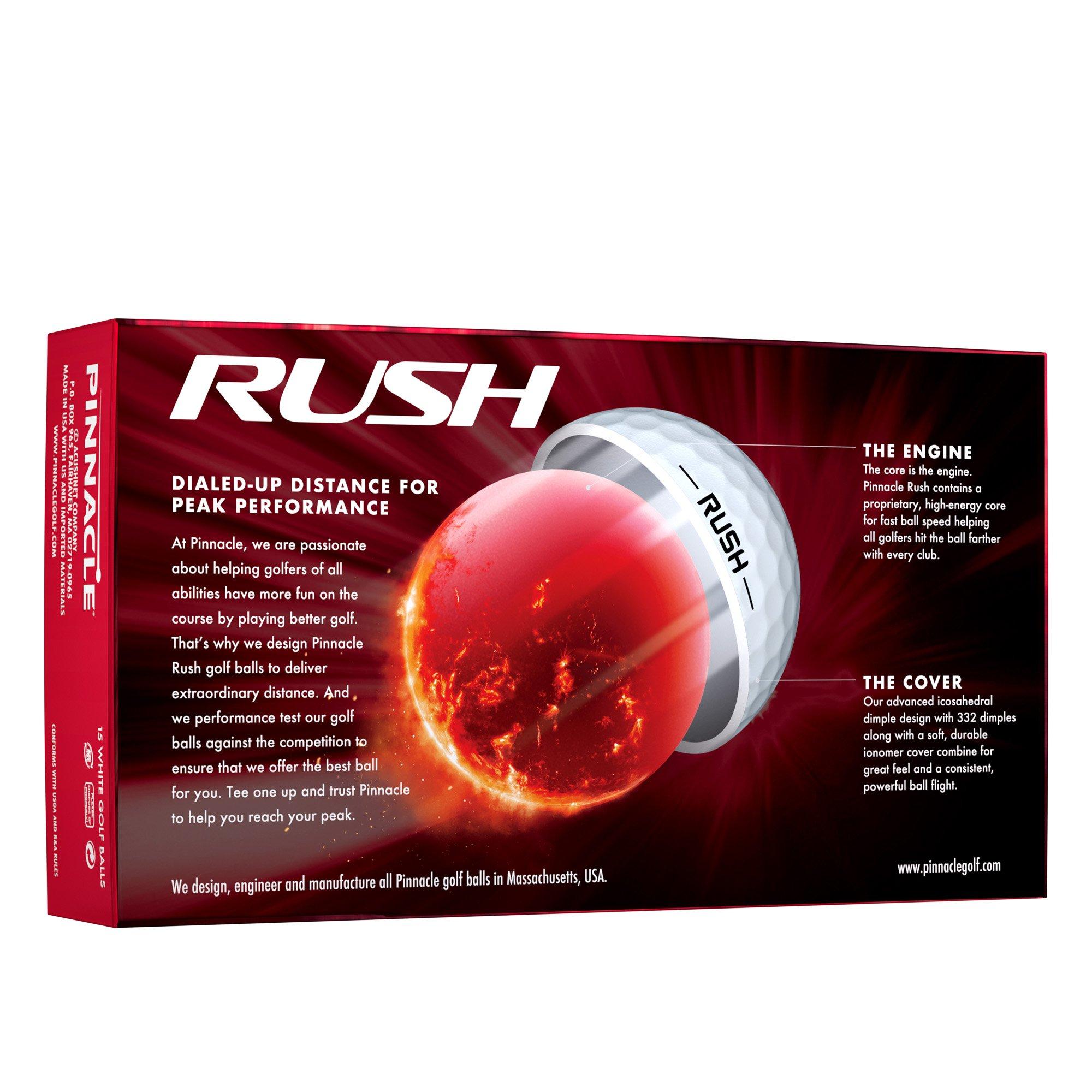 White - Pinnacle - Adults Rush 15 Golf Balls - 2
