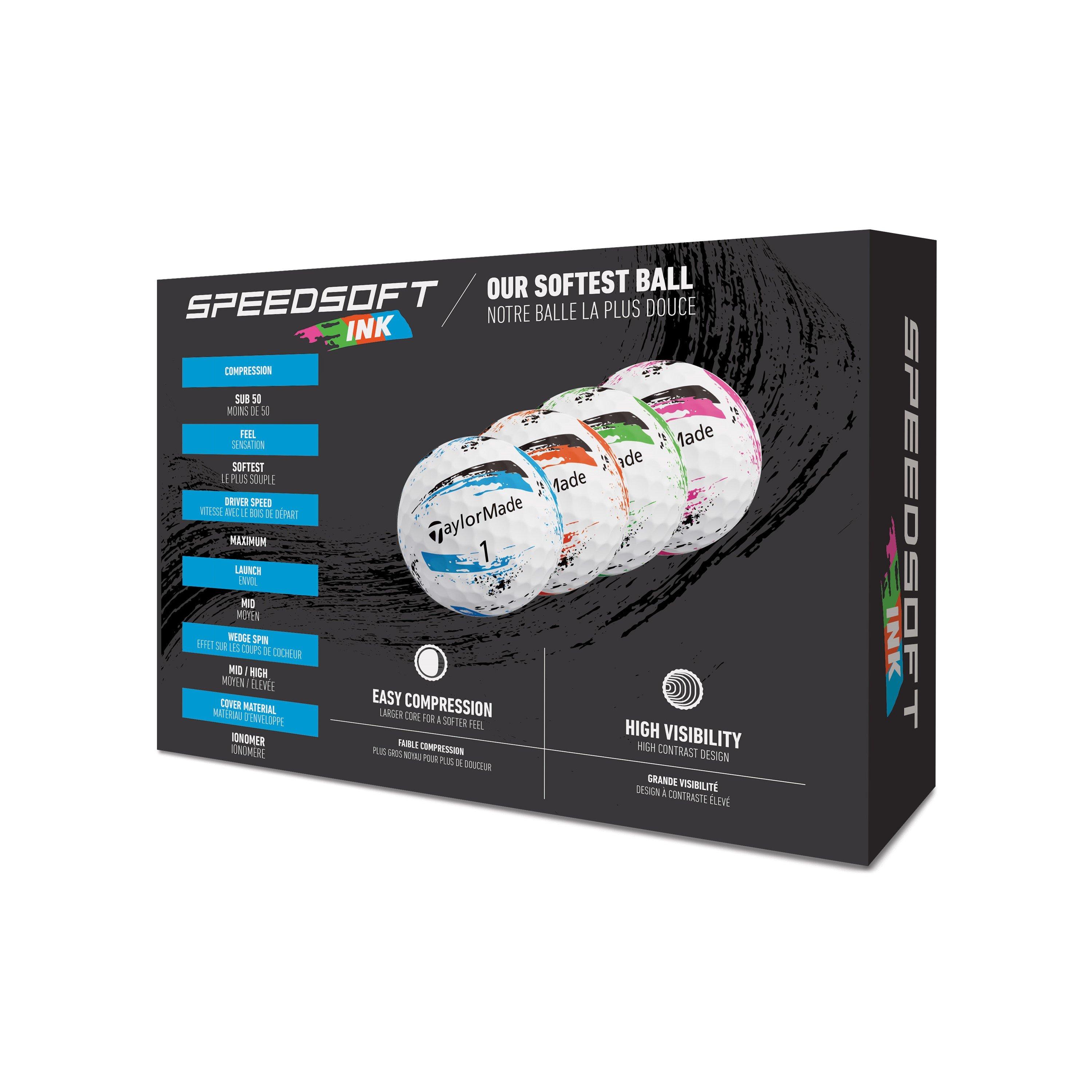 INKT Multi - TaylorMade - Adults Speedsoft 10 Golf Balls - 2