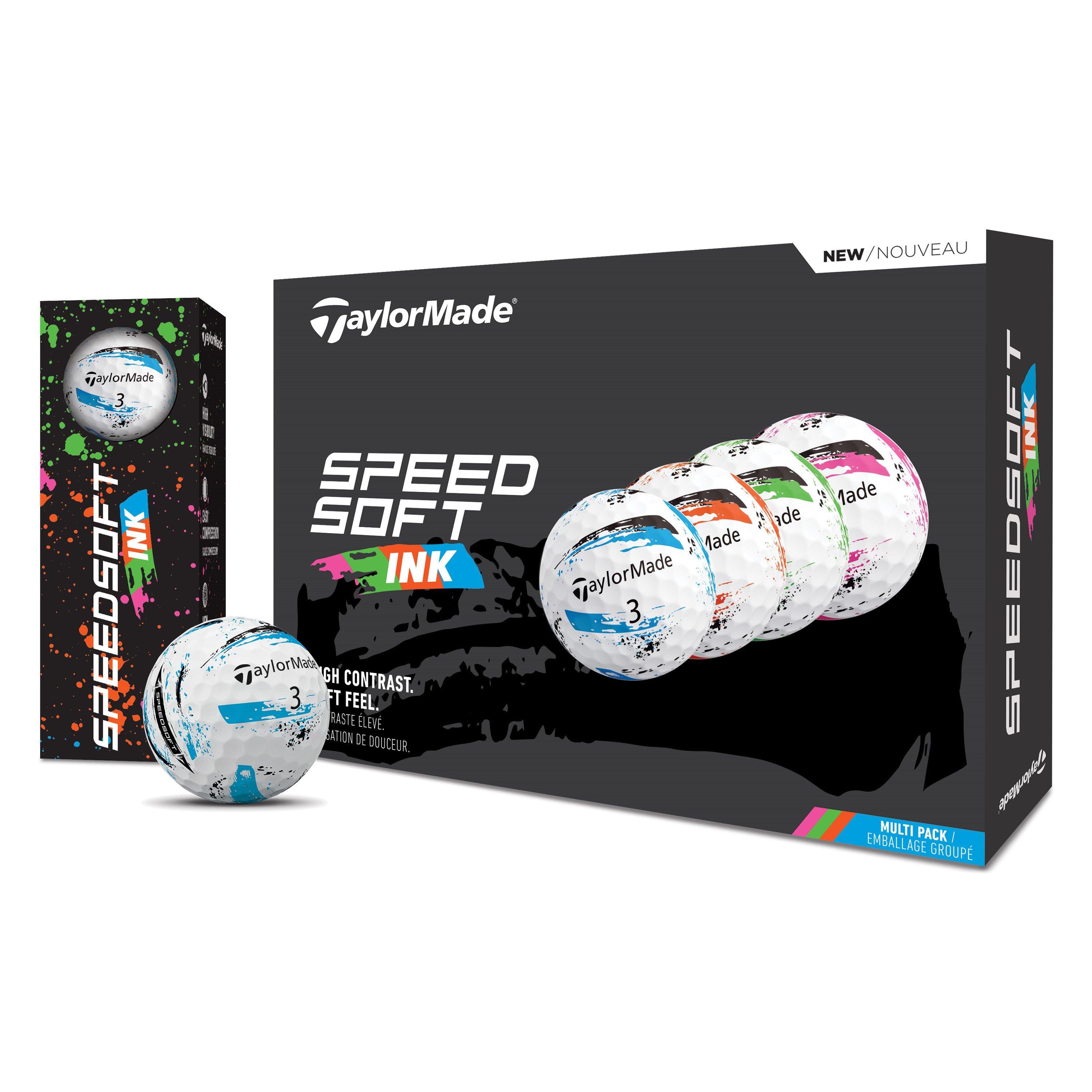 INKT Multi - TaylorMade - Adults Speedsoft 10 Golf Balls - 3