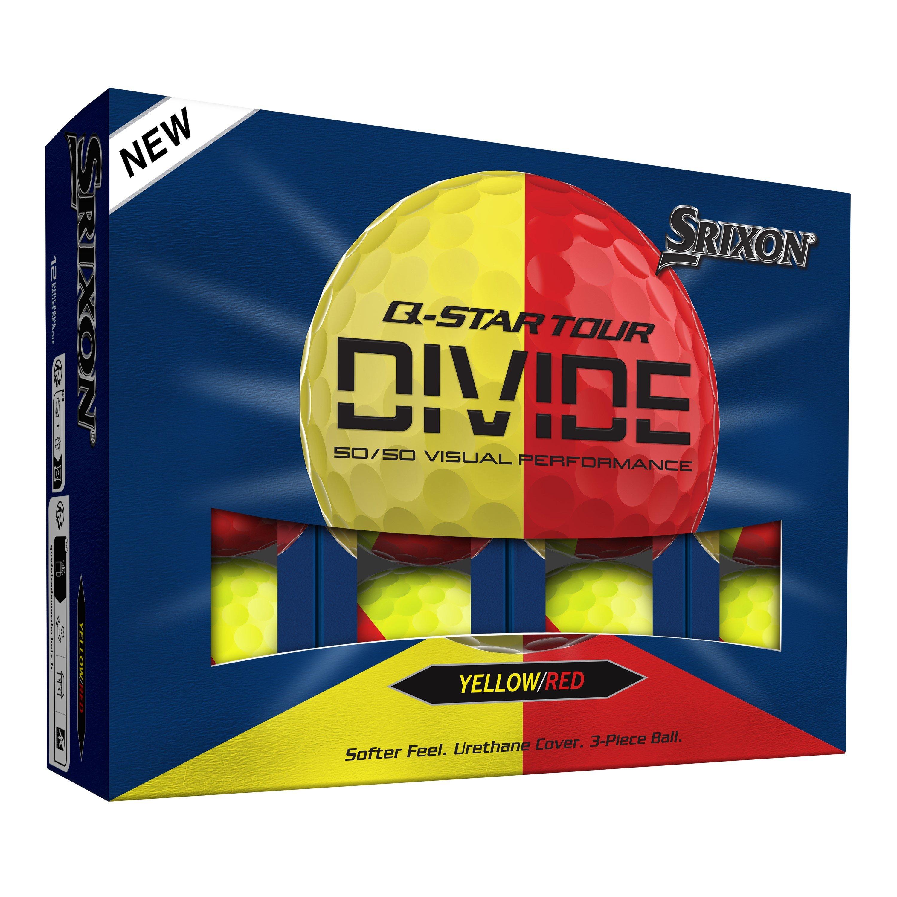 Ylw/Red - Srixon - Adults Q Star Golf Balls - 1