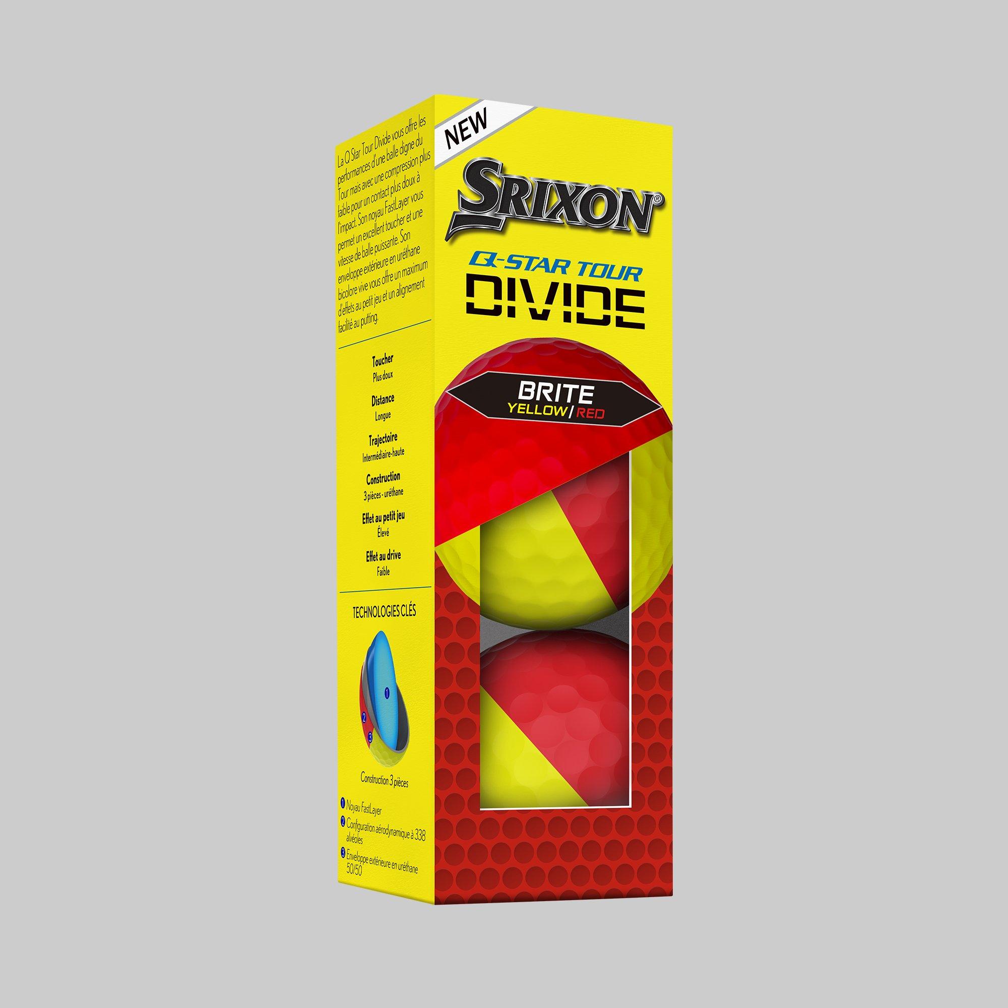 Ylw/Red - Srixon - Adults Q Star Golf Balls - 2