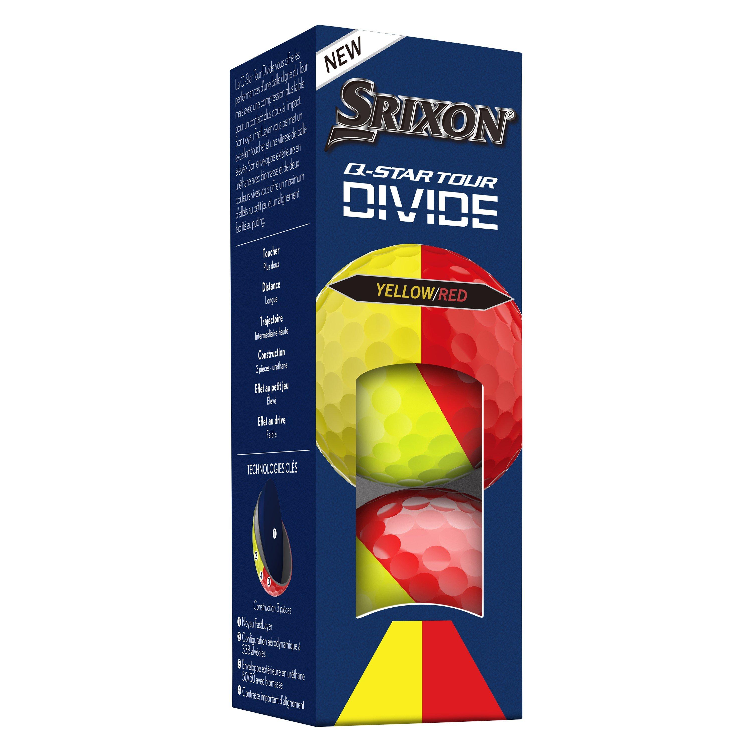 Ylw/Red - Srixon - Adults Q Star Golf Balls - 5
