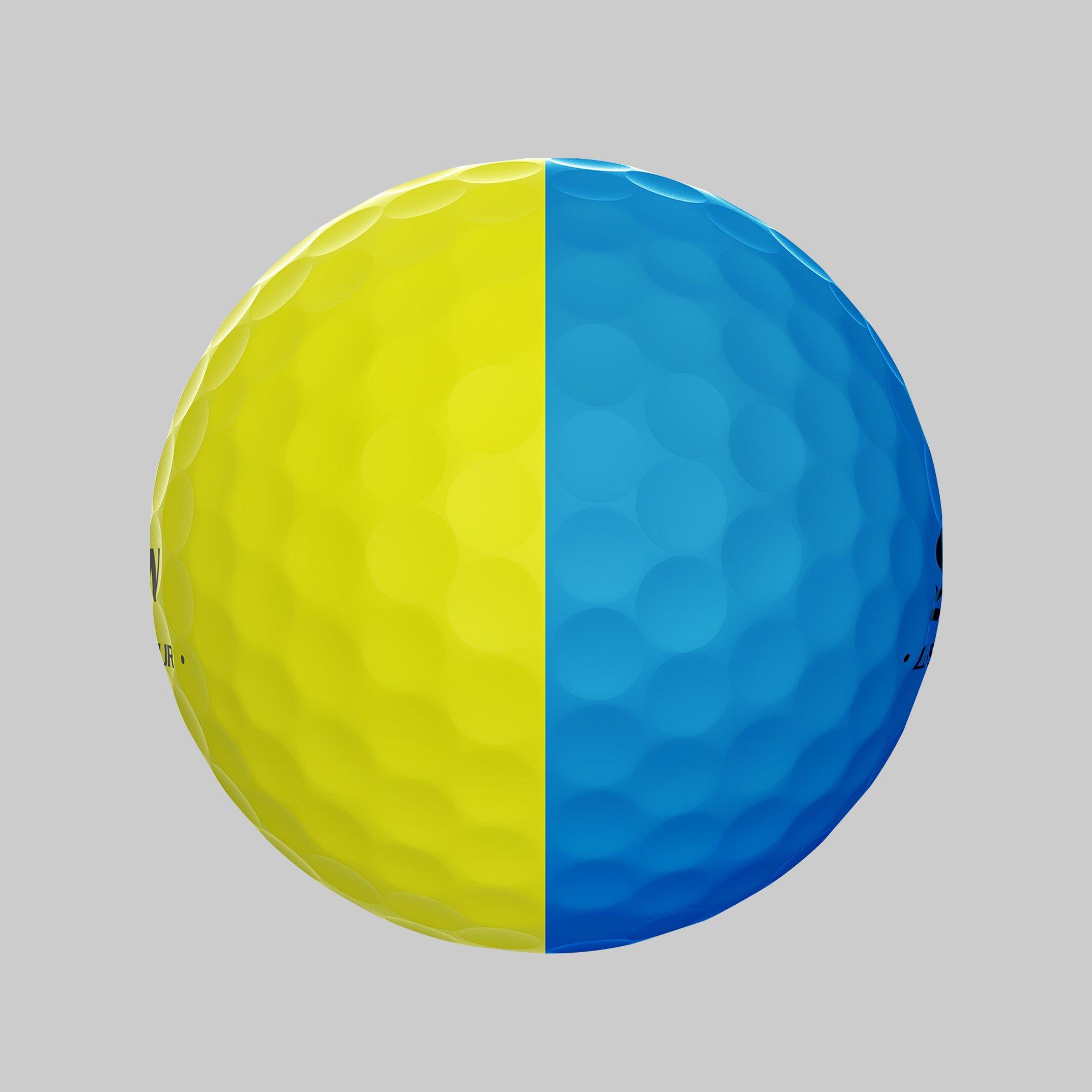 Gelb/Blau - Srixon - Adults Q Star Golf Balls - 3