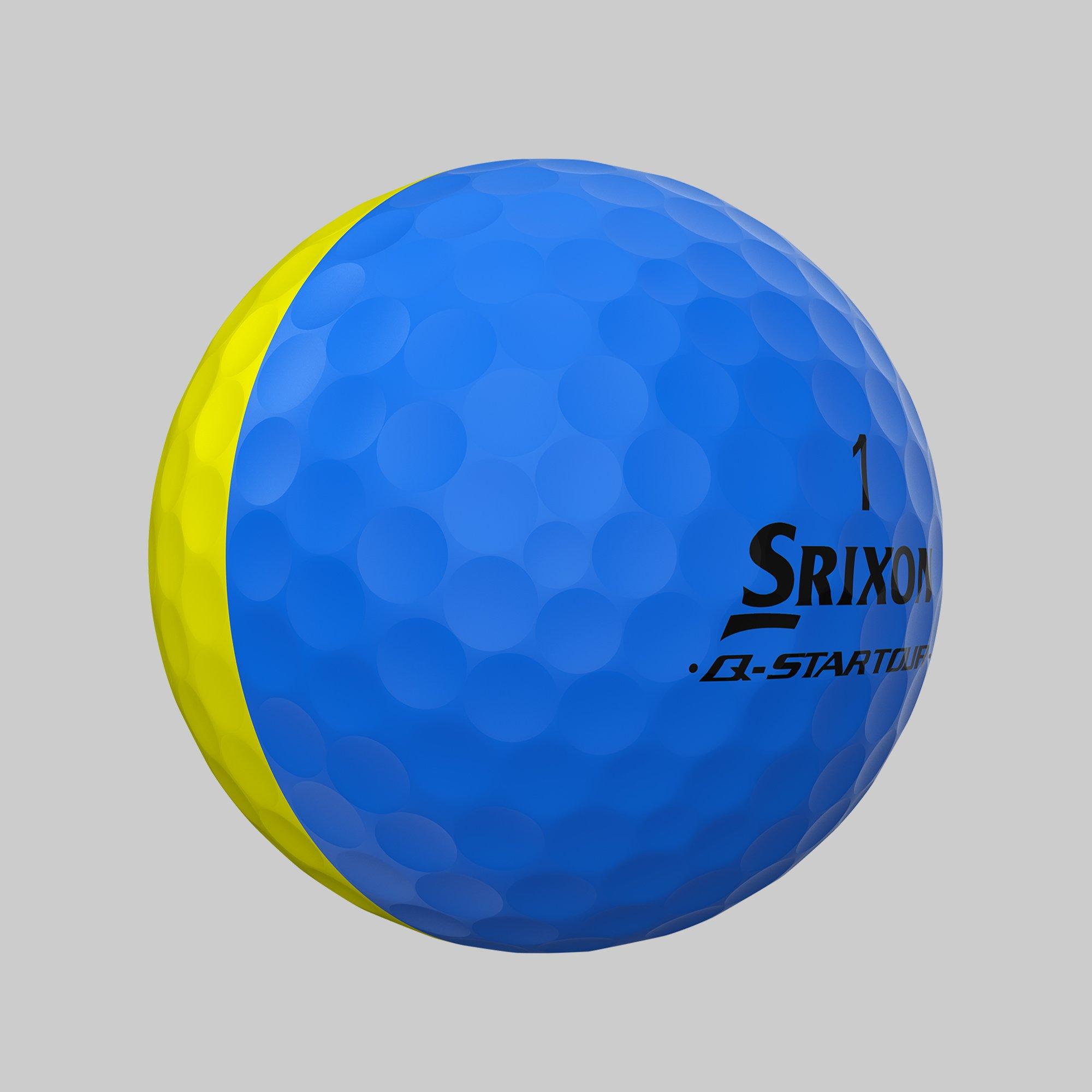Gelb/Blau - Srixon - Adults Q Star Golf Balls - 5