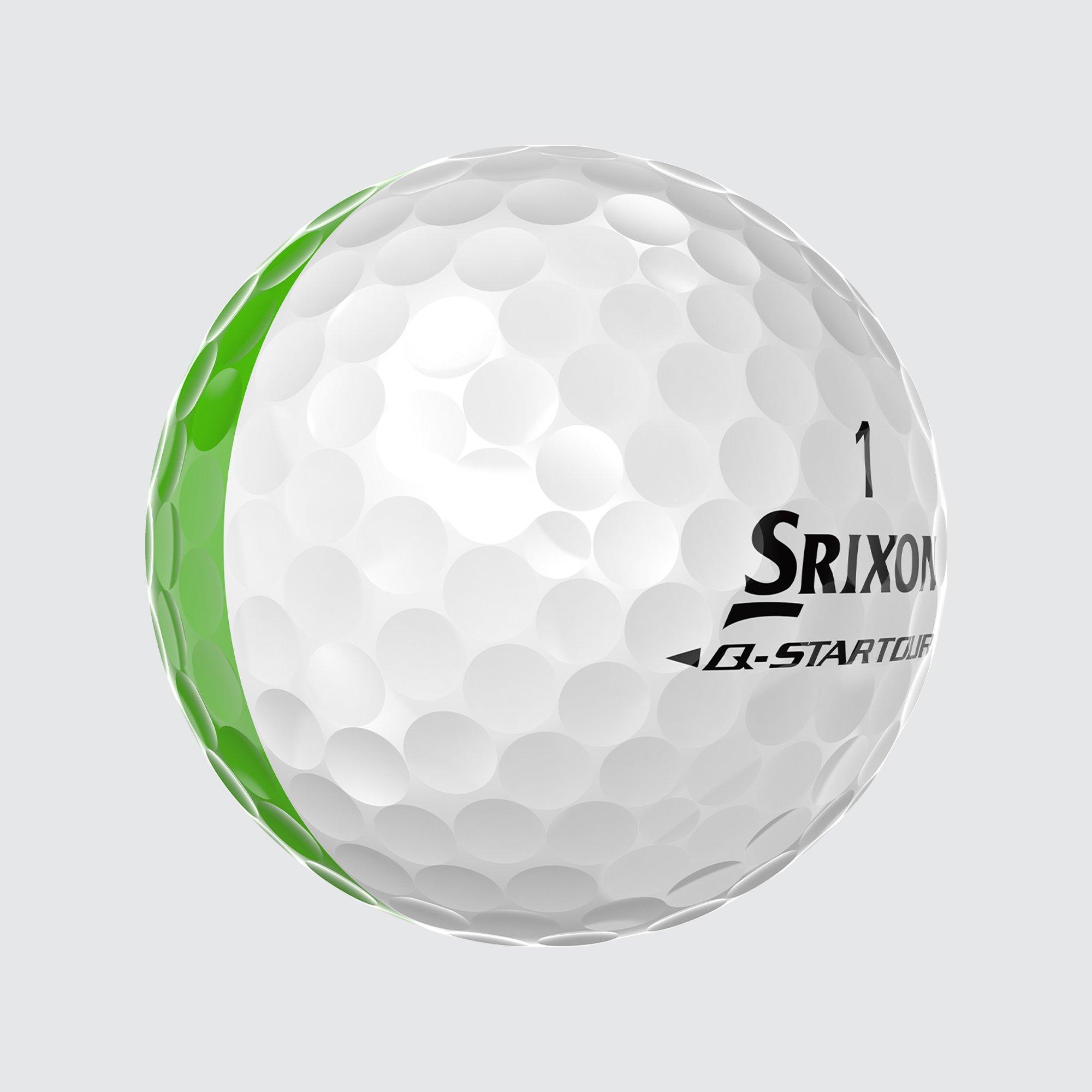 Bijela/Limetina - Srixon - Adults Q Star Golf Balls - 6