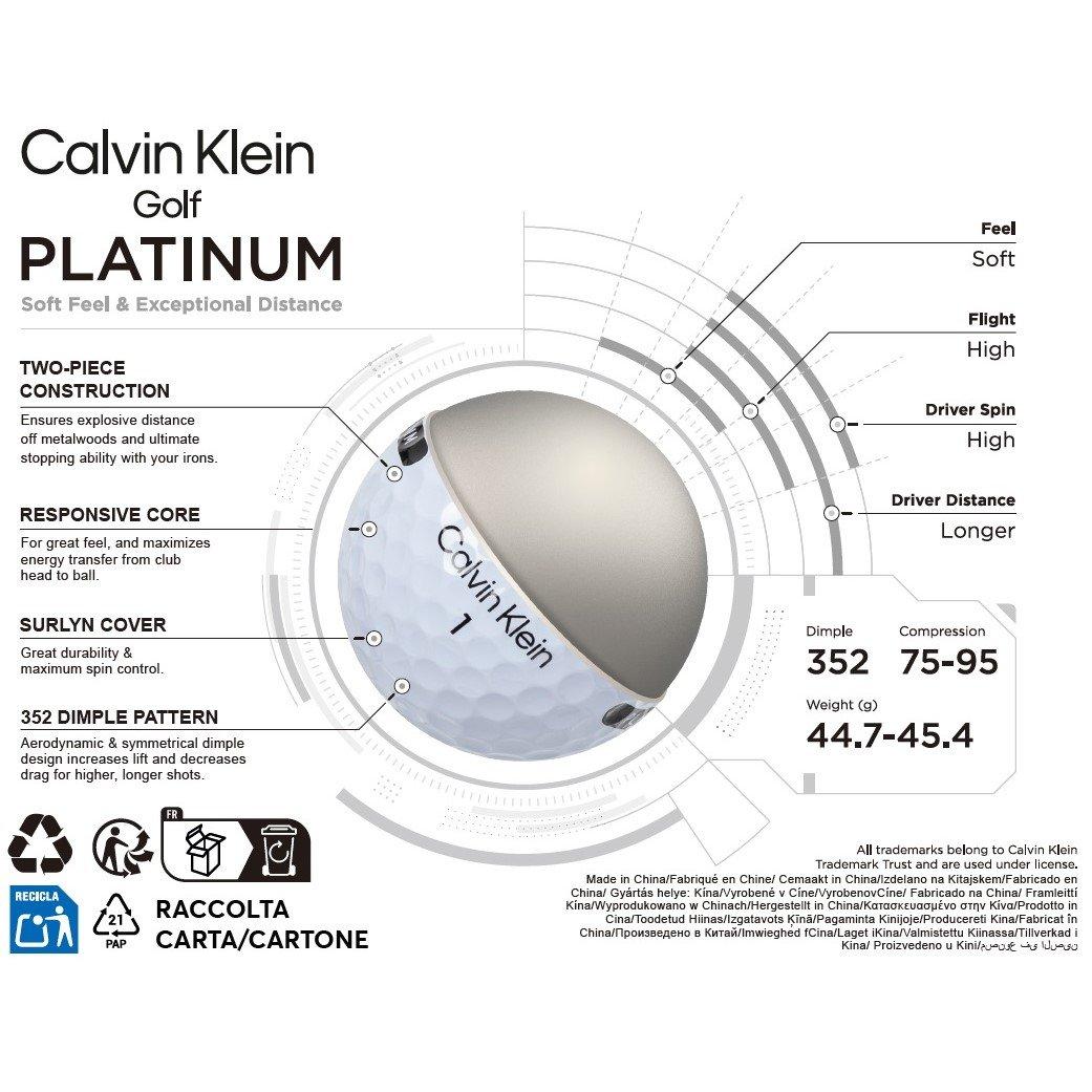 White - Calvin Klein Golf - CK 12pk Golf Balls - 5