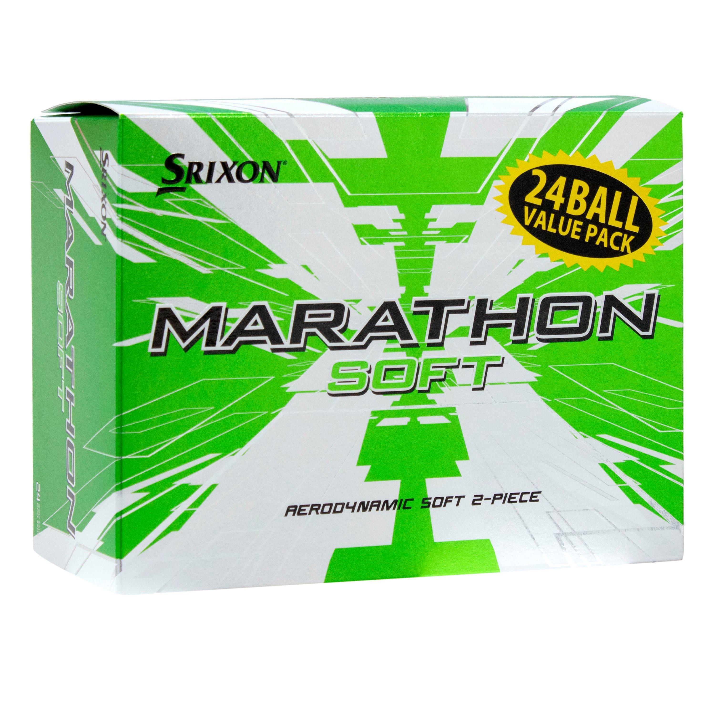 White 24Pk - Srixon - Marathon Soft Golf Balls 24 Pack - 1
