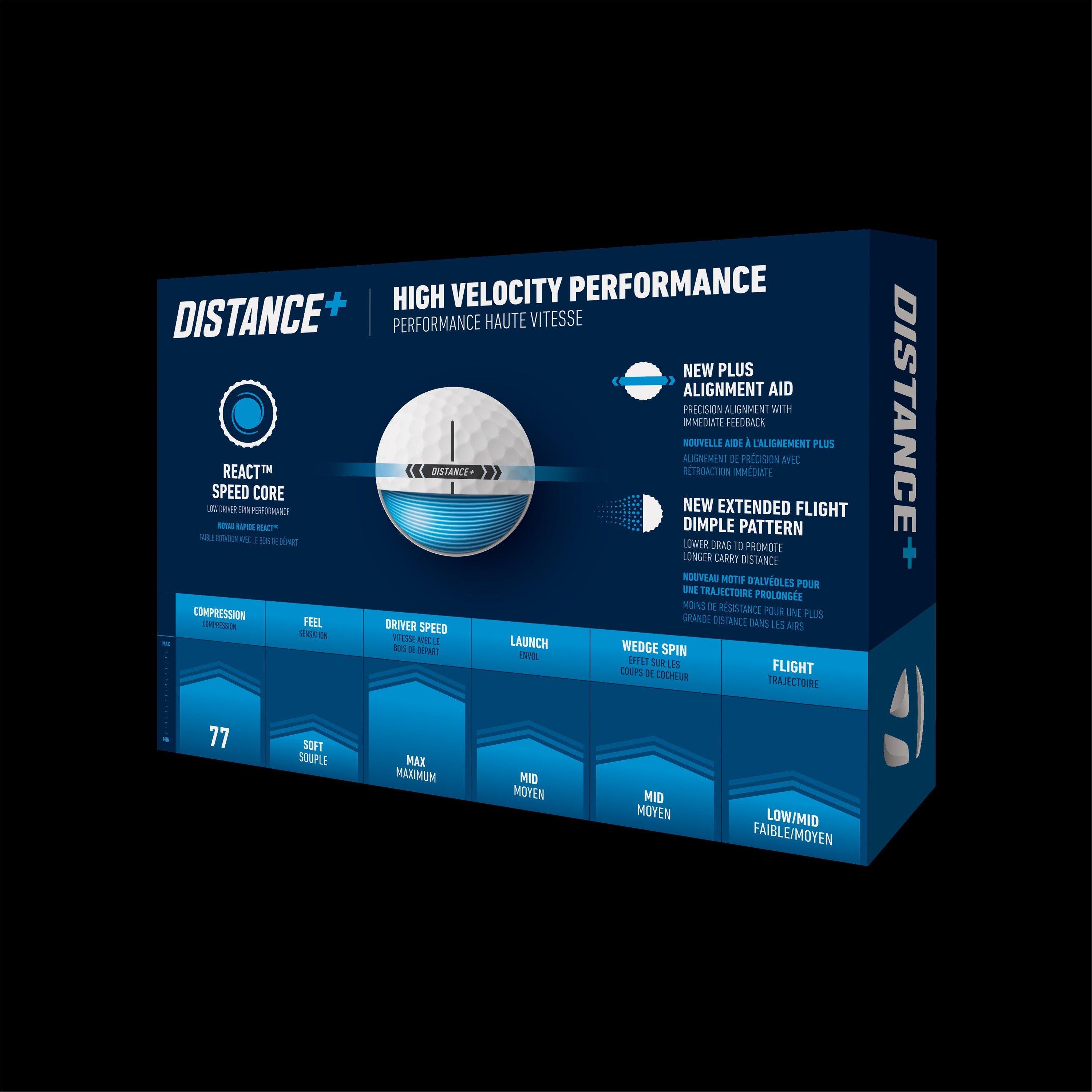 Weiß - TaylorMade - Distance+ Golf Balls 12 Pack - 2