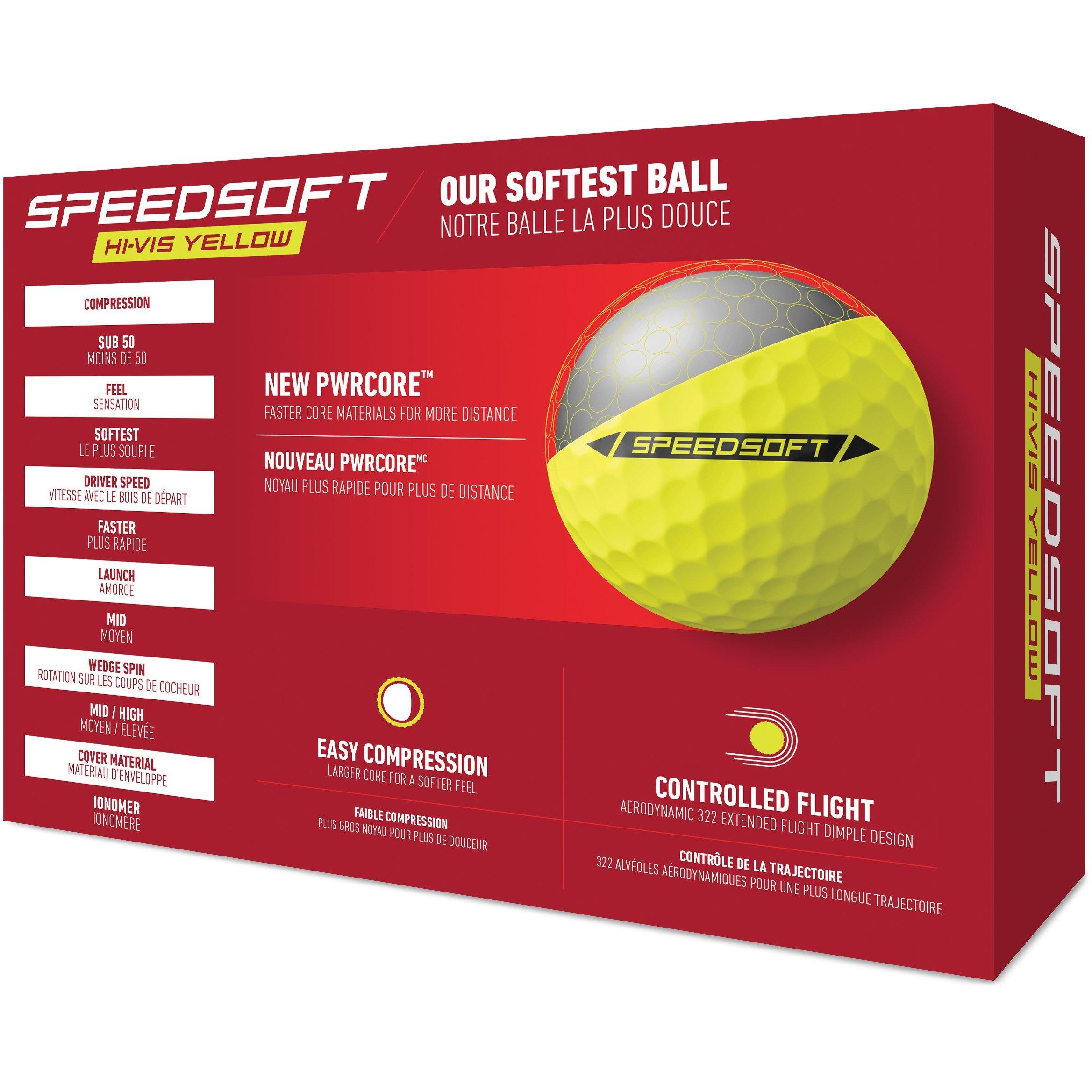 Yellow - TaylorMade - SpeedSoft Golf Balls - 2
