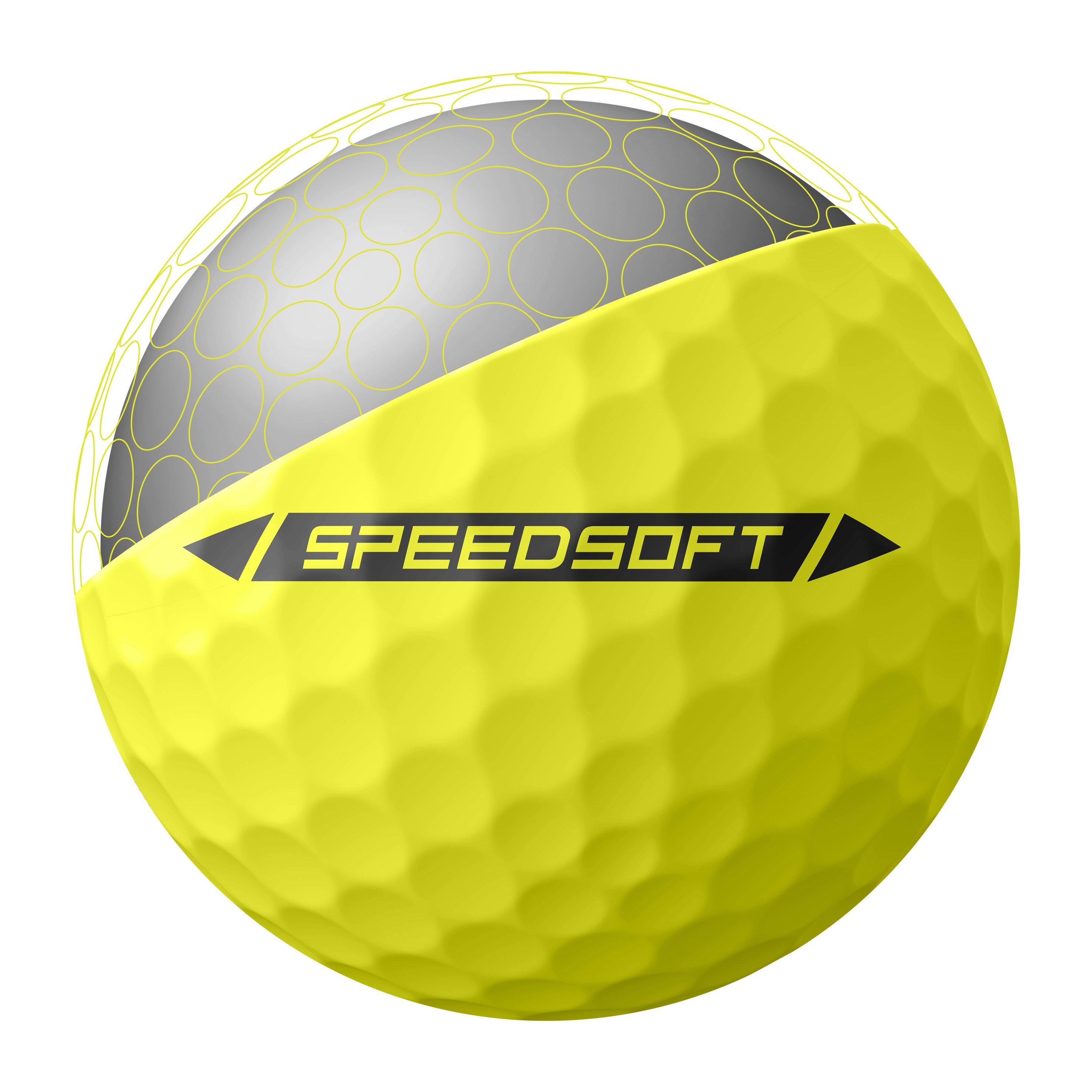 Yellow - TaylorMade - SpeedSoft Golf Balls - 4