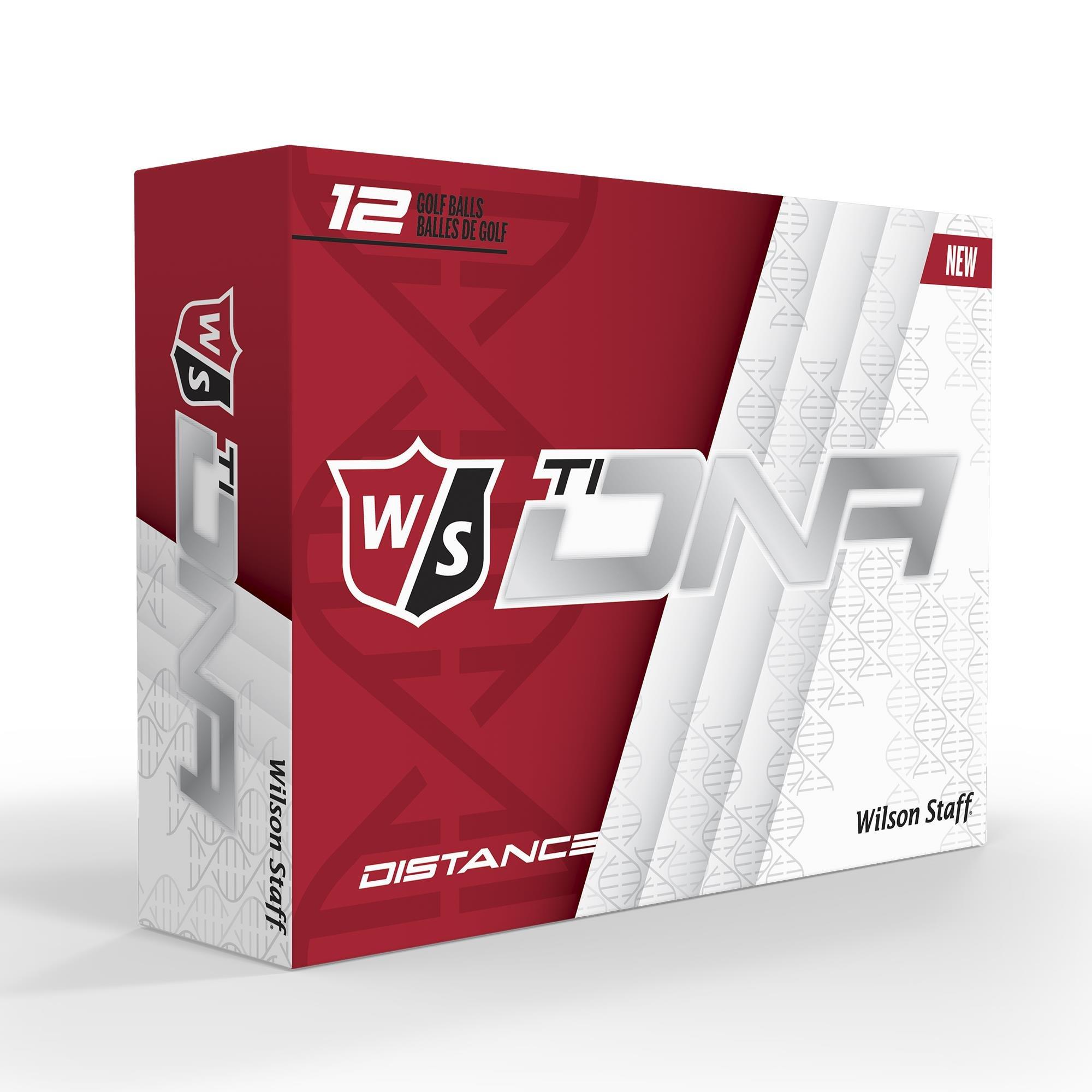 White 12Pk - Wilson - Staff Ti DNA 12 Pack Golf Balls - 1