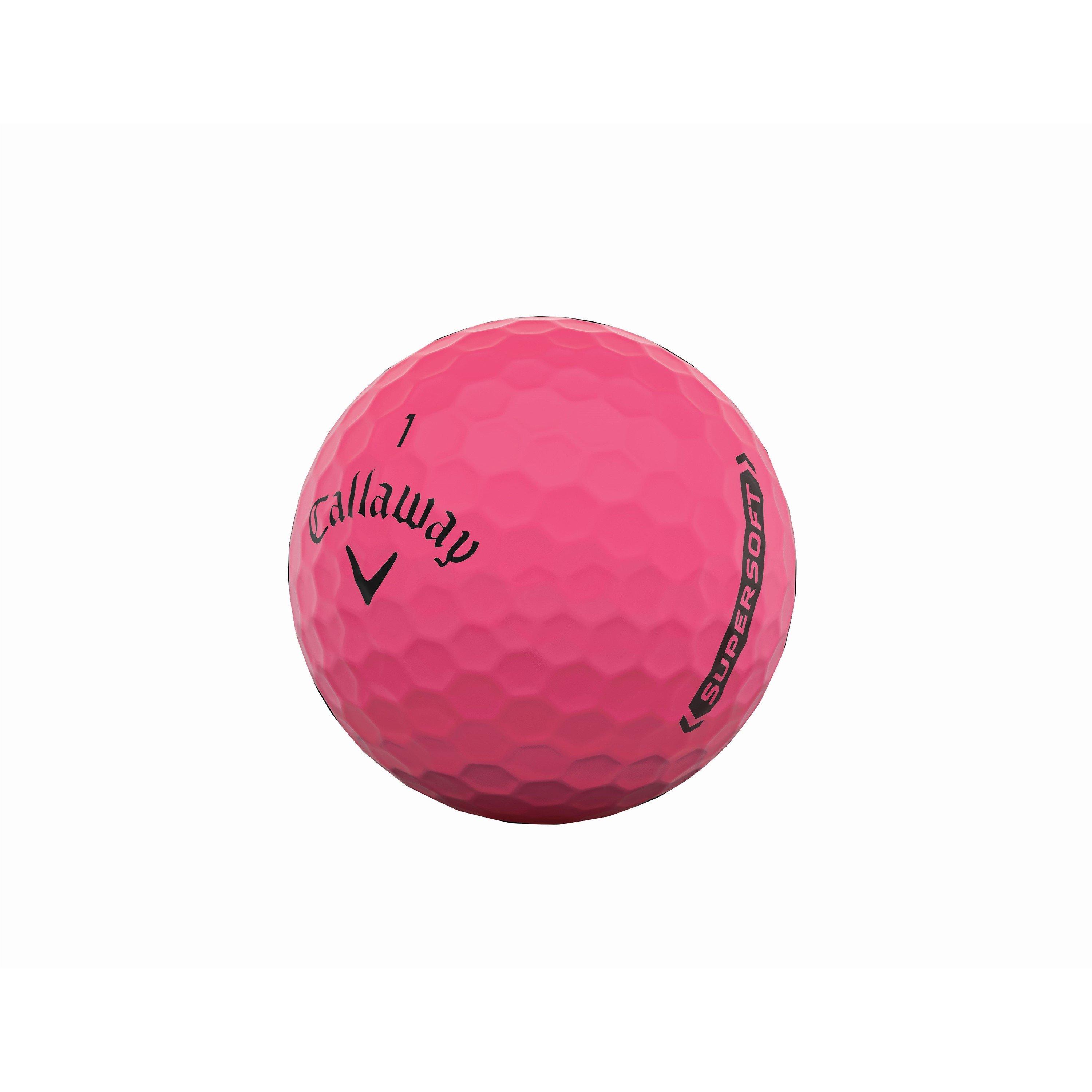Pink - Callaway - Supersoft Matte Golf Ball Pack - 3