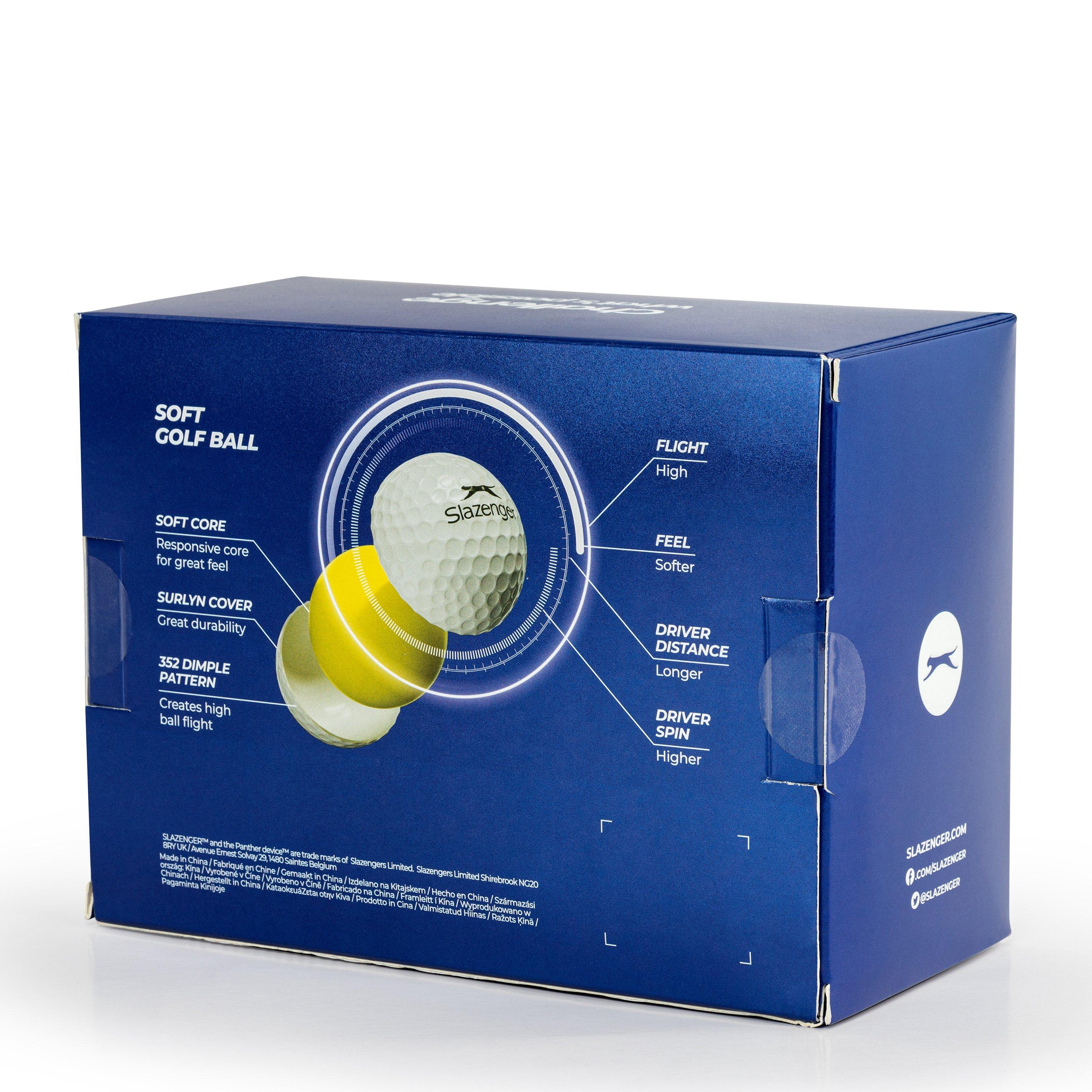 Weiß 24er-Pack - Slazenger - V Series Soft 24Pk - 2