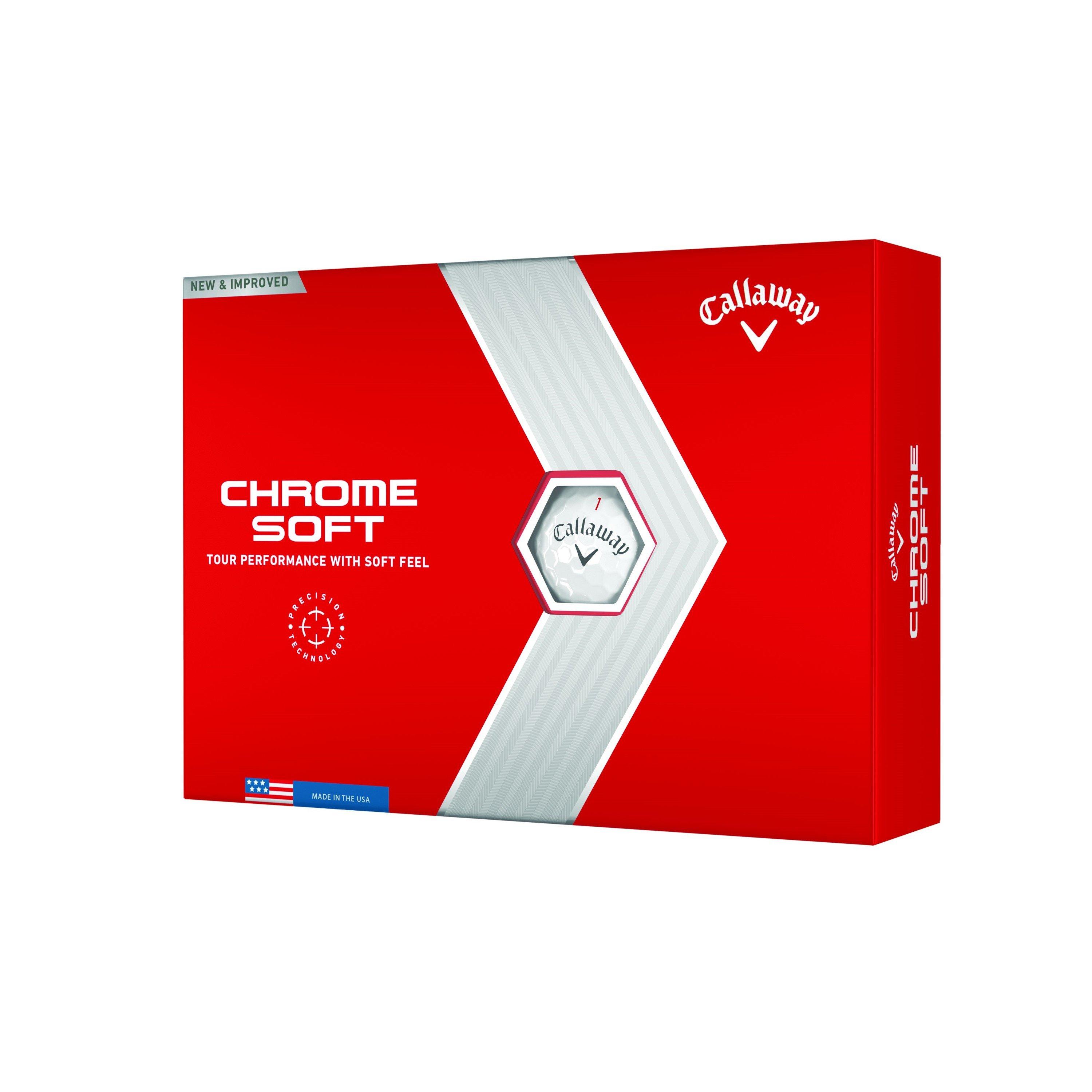 Wit 12 stuks - Callaway - Chrome Soft Golf Balls