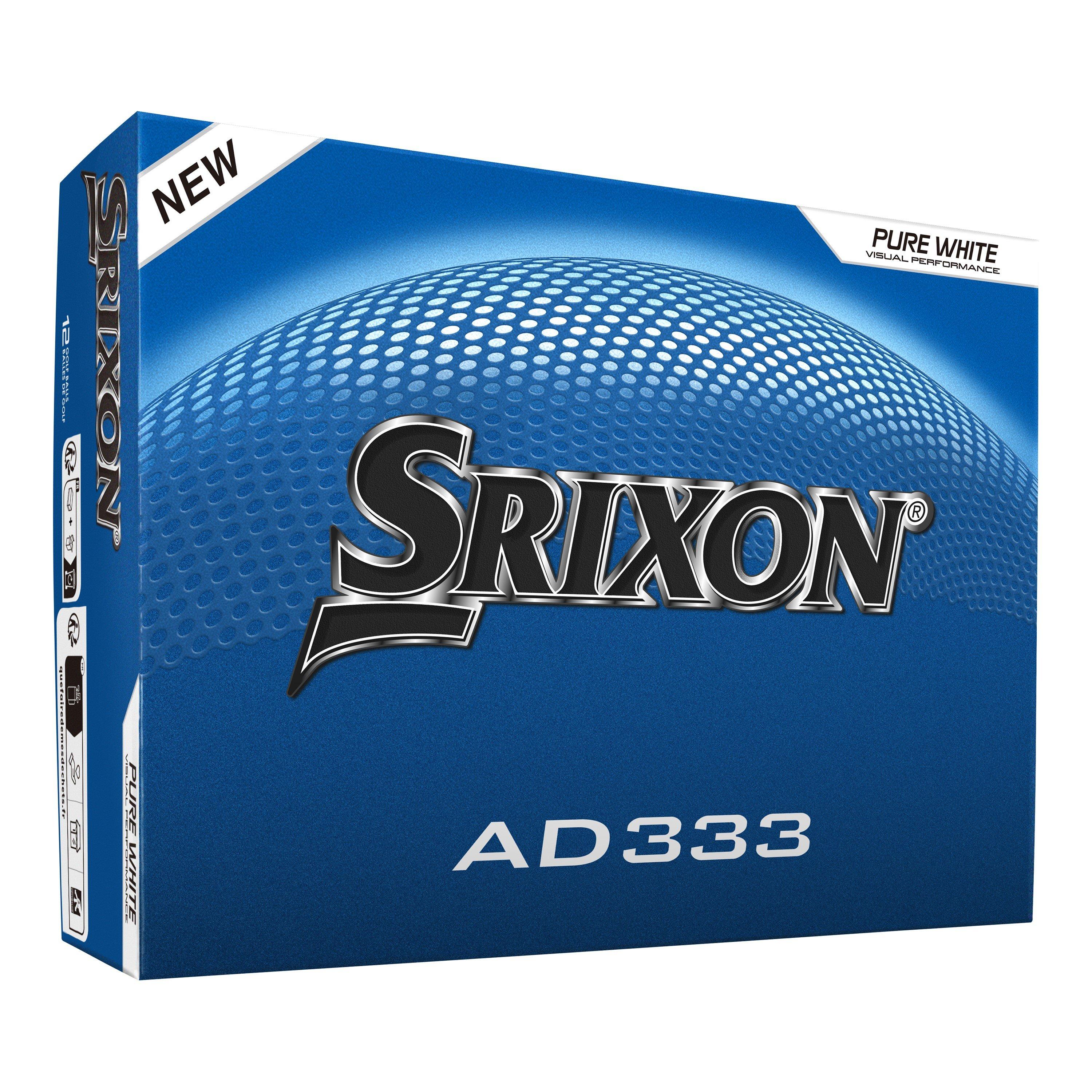 Srixon Men's Ad333 Golf Balls 12 Pack - White 12Pk