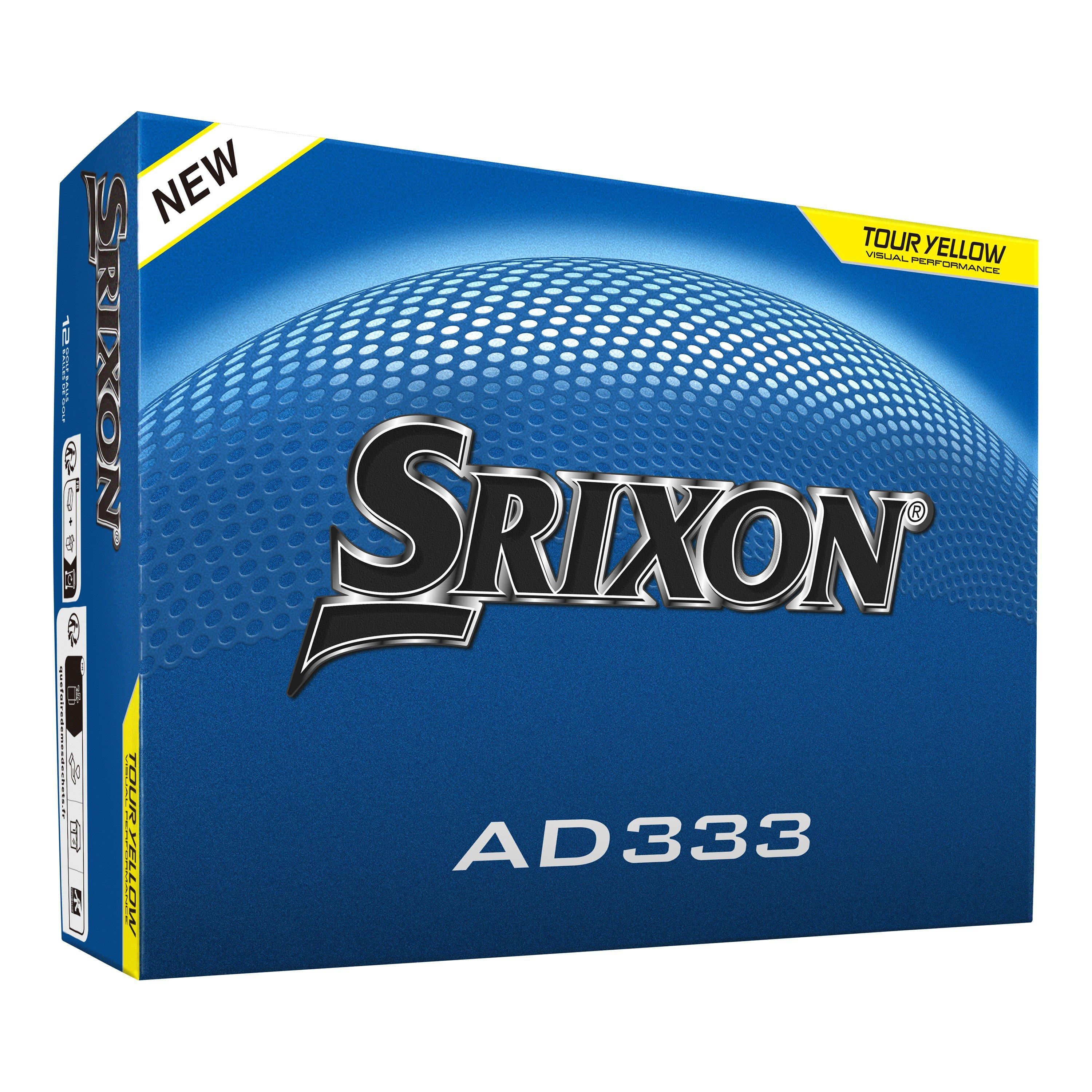 Srixon Men's Ad333 Golf Balls 12 Pack - Yellow 12Pk