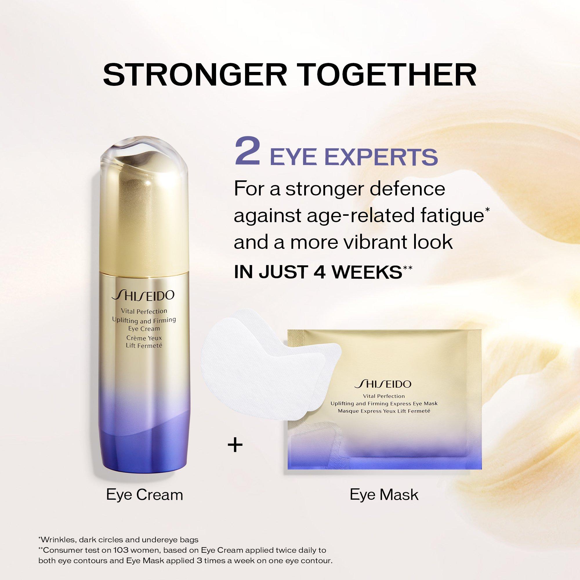 White - Shiseido - Uplifting and Firming Express  Eye Mask - 3