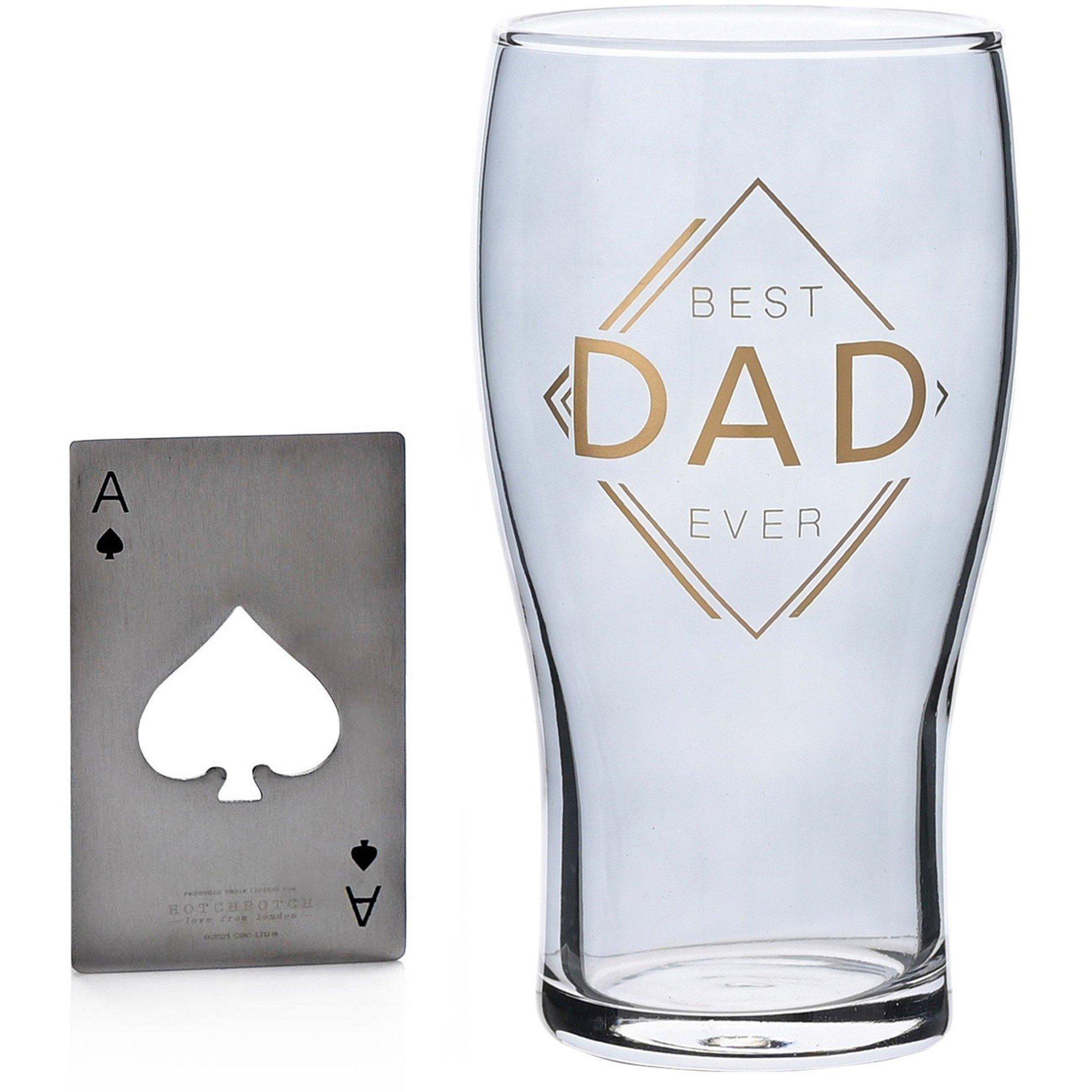 Hotchpotch Orion Beer Glass & Opener Grandad