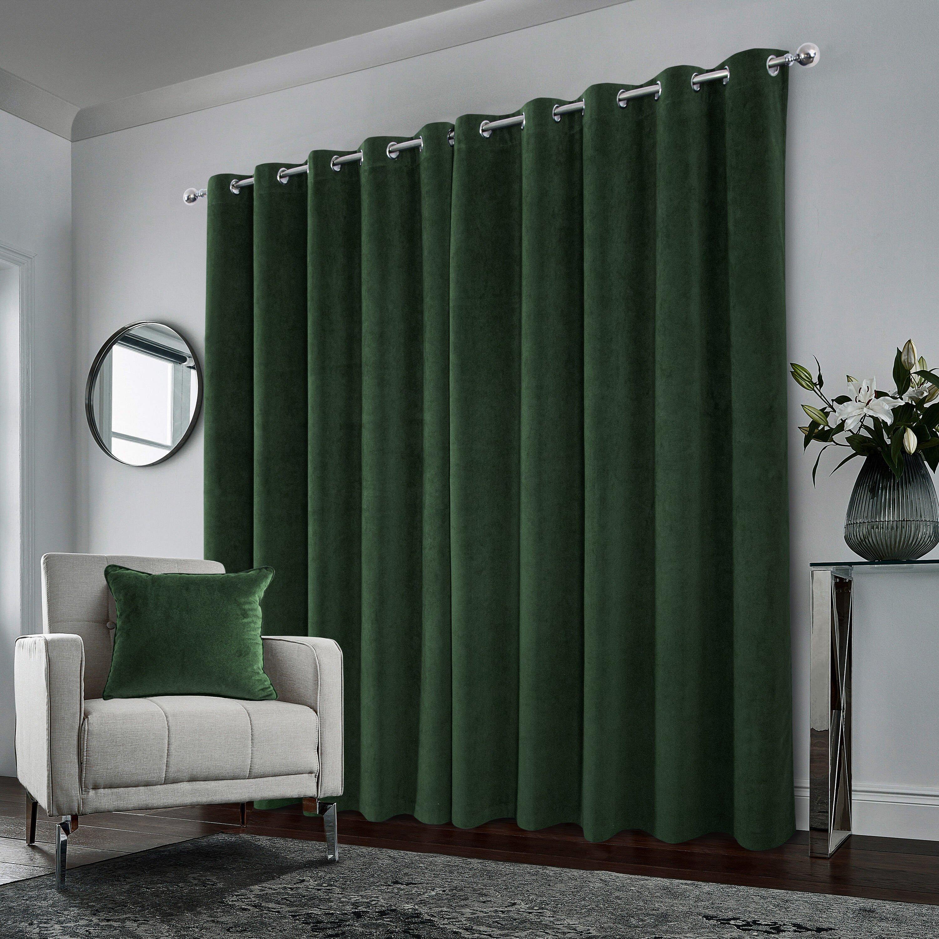 Green - Homelife - Hampton Velvet Blackout Curtains - 2