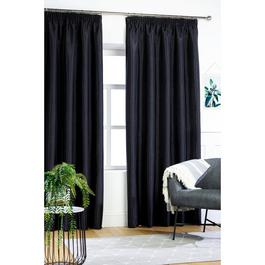 Homelife Faux Silk Pencil Pleat Curtains