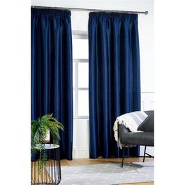 Homelife Faux Silk Pencil Pleat Curtains