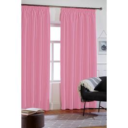 Homelife Faux Silk Pencil Pleat Curtains