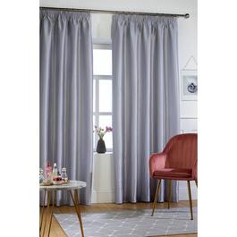 Homelife Faux Silk Pencil Pleat Curtains