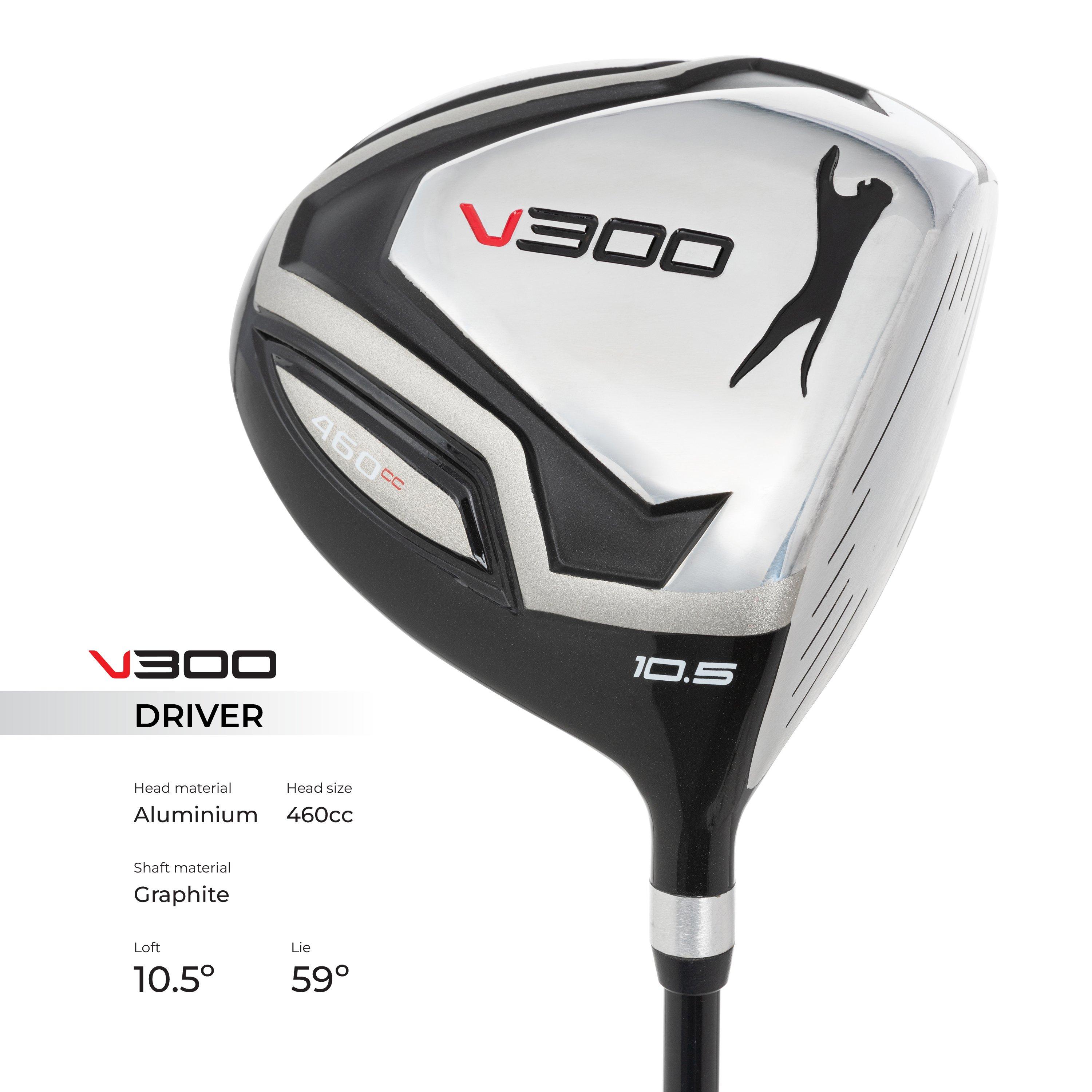 R/H - Slazenger - VS Golf Club Set with Stand Bag (Graphite and Steel Shaft Combo) Mens - 2