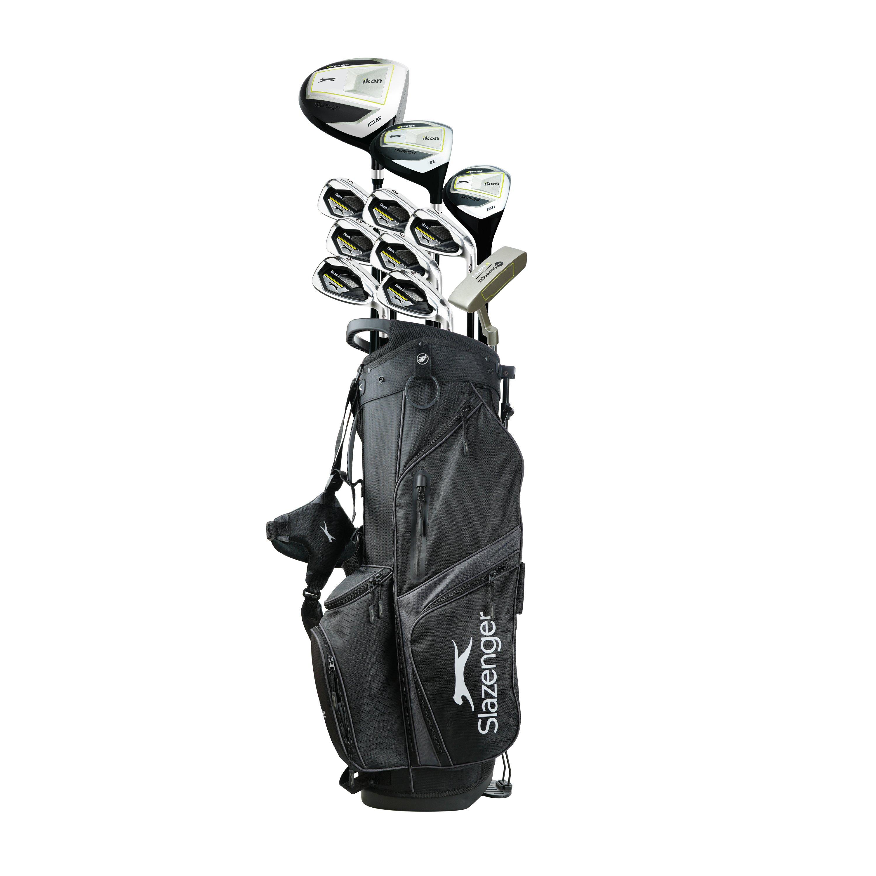 R/H - Slazenger - VS Graphite Shaft Golf Club Set with Stand Bag Mens - 1