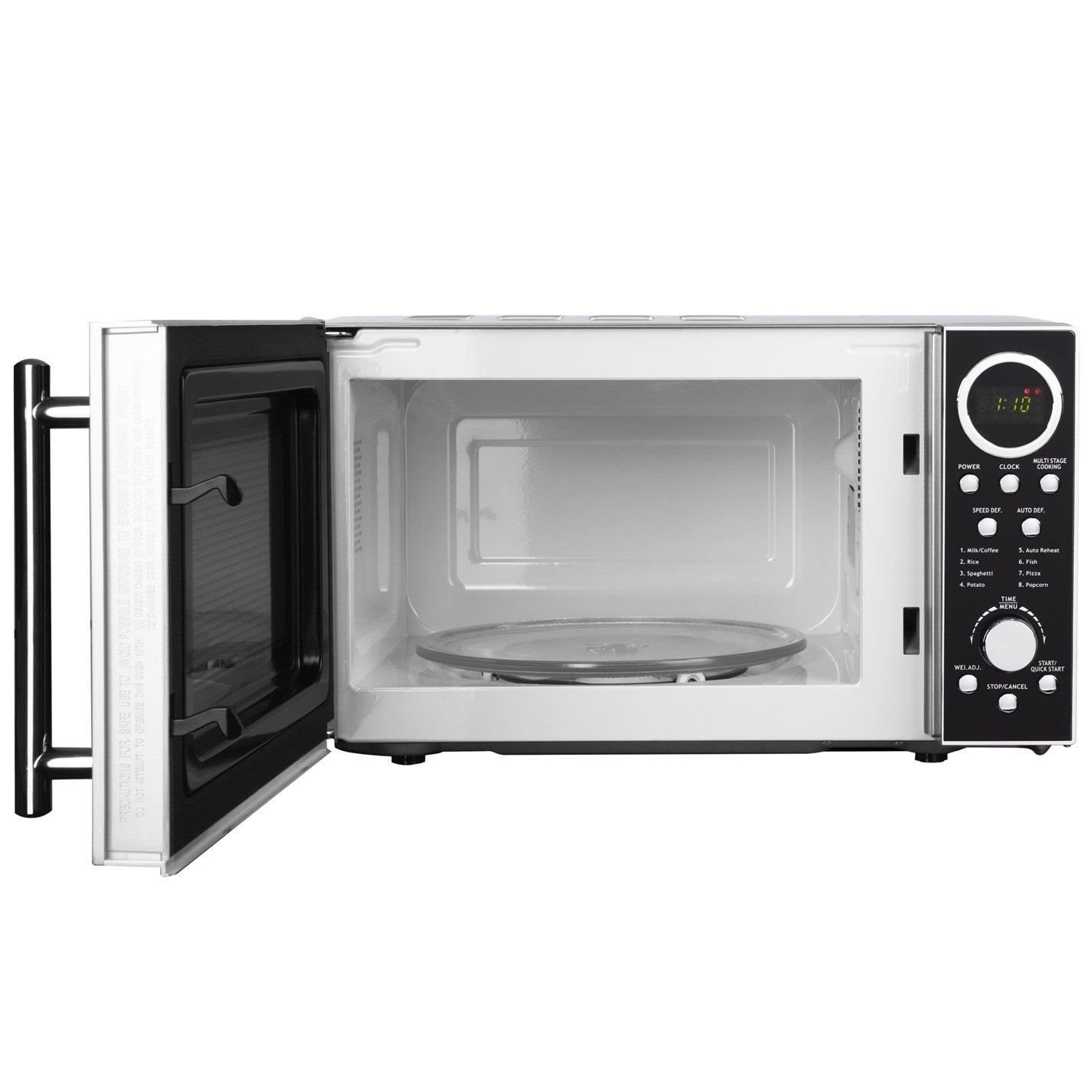 Silver - Daewoo Electricals - 20L Mirrored Microwave - 4