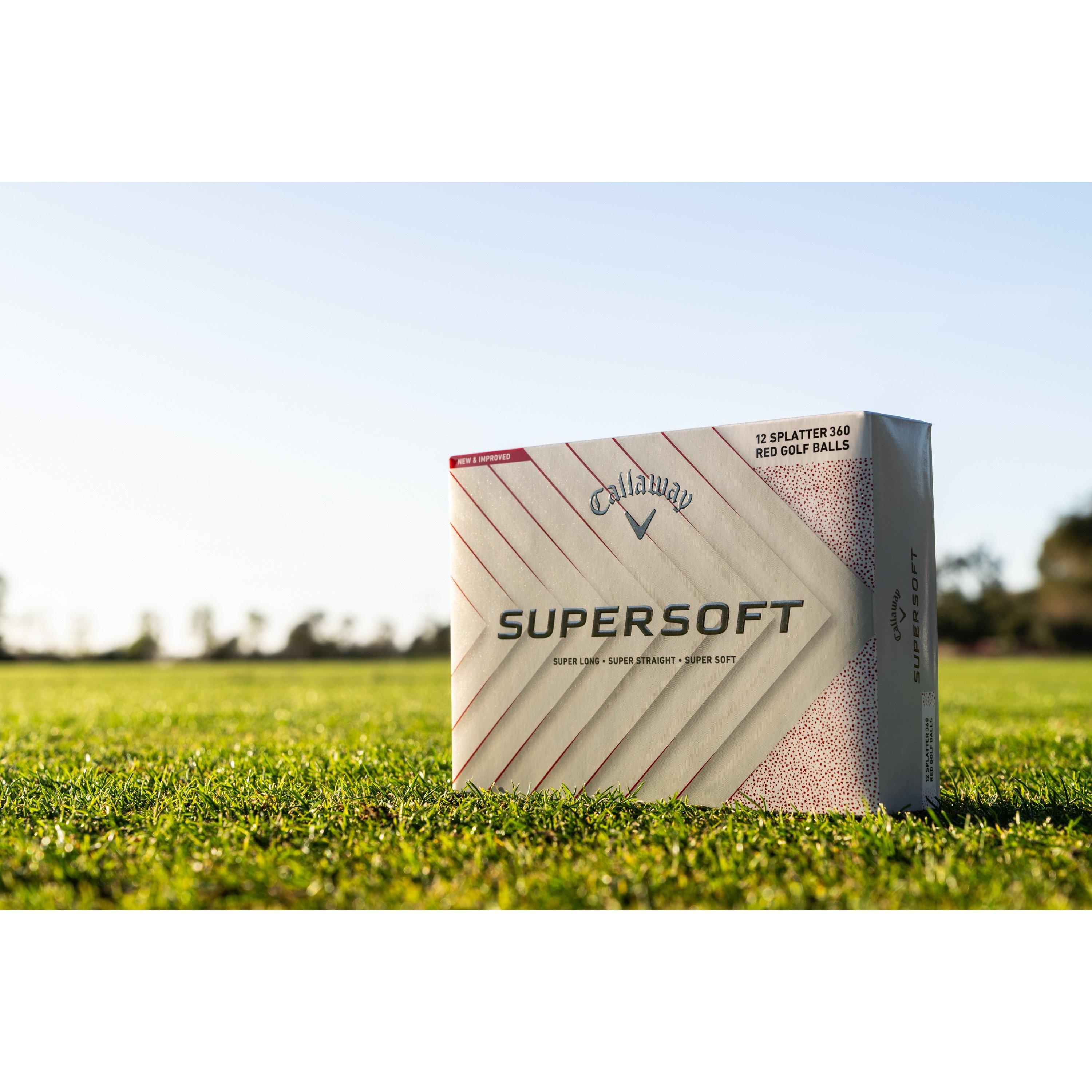 Vermelho - Callaway - Men's Supersoft Splatter Golf Balls - 1