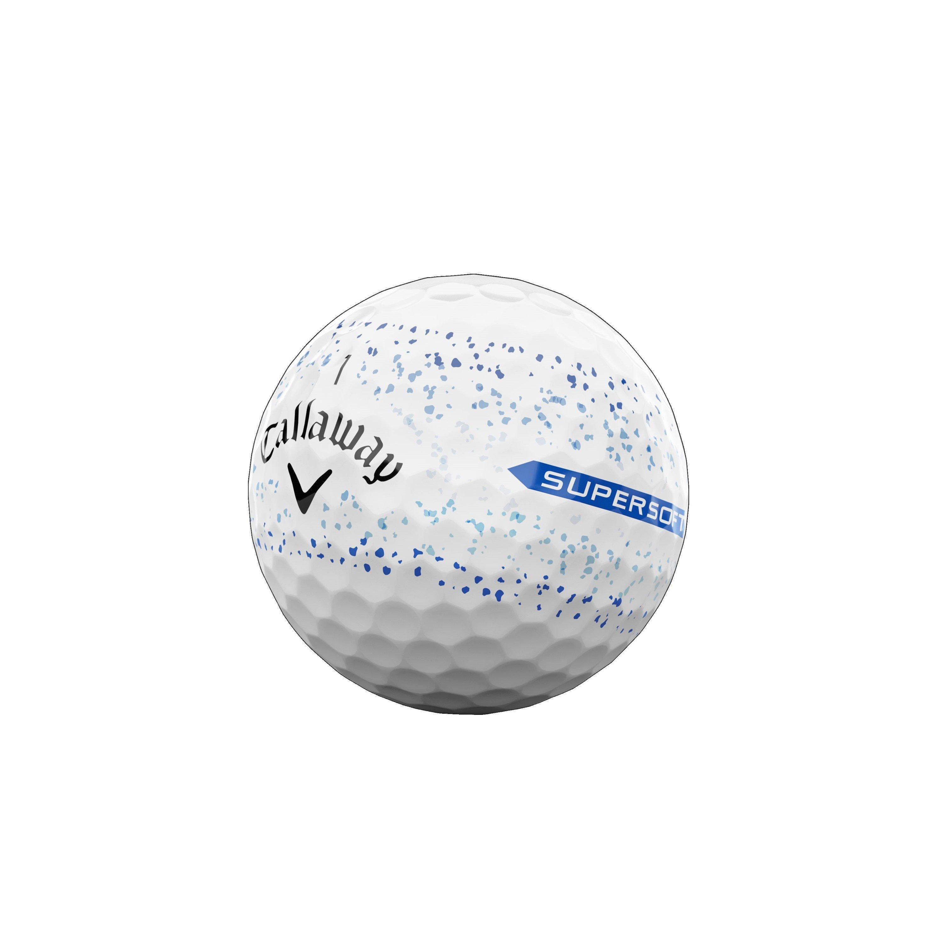 Blu - Callaway - Supersoft Splatter Golf Balls - 3