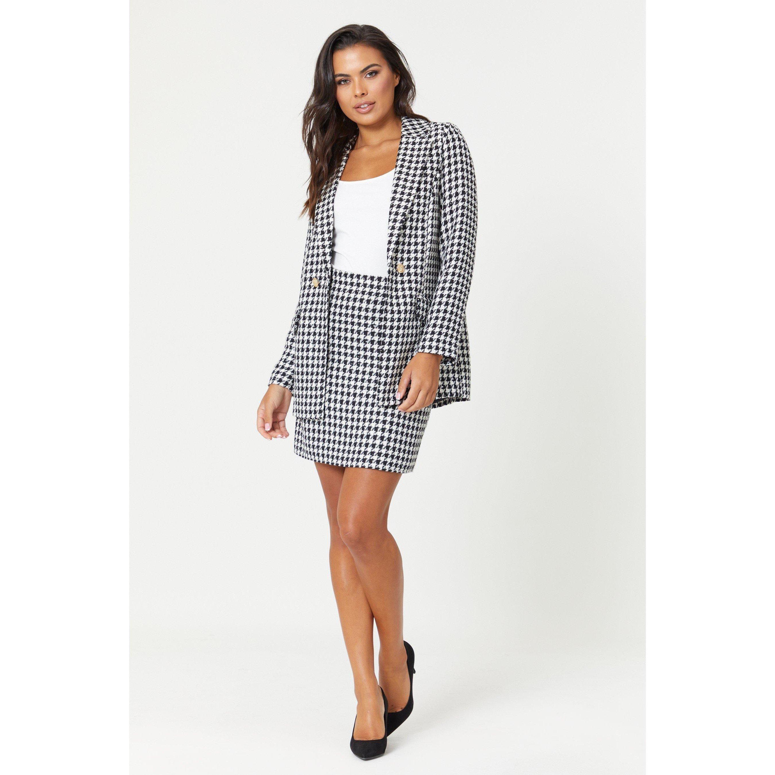 Black/White - Be You - Boucle co ord skirt - 2