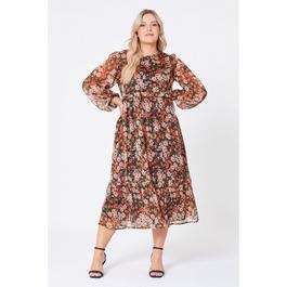 Be You Ladies Floral Midi Dress