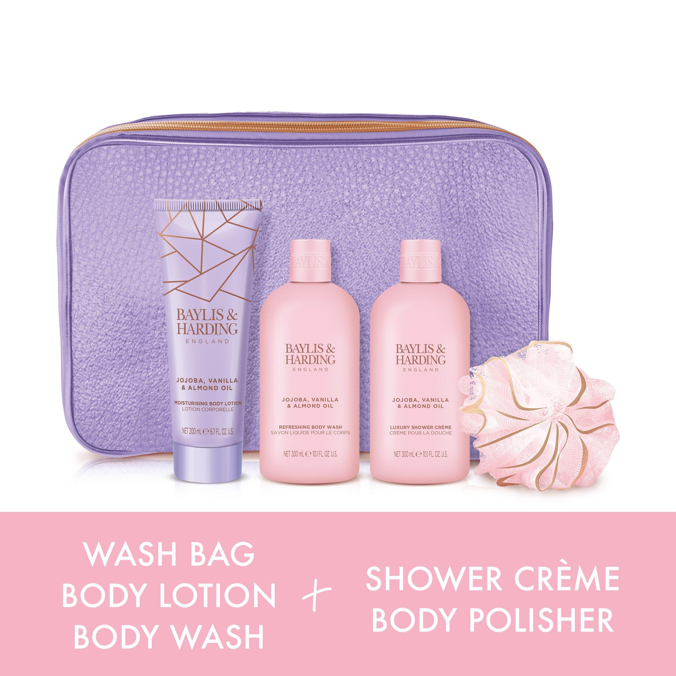 Lrg Bag - Baylis and Harding - Baylis And Harding Jojoba Vanilla And Almond Oil Luxury Vanity Gift Set - 3