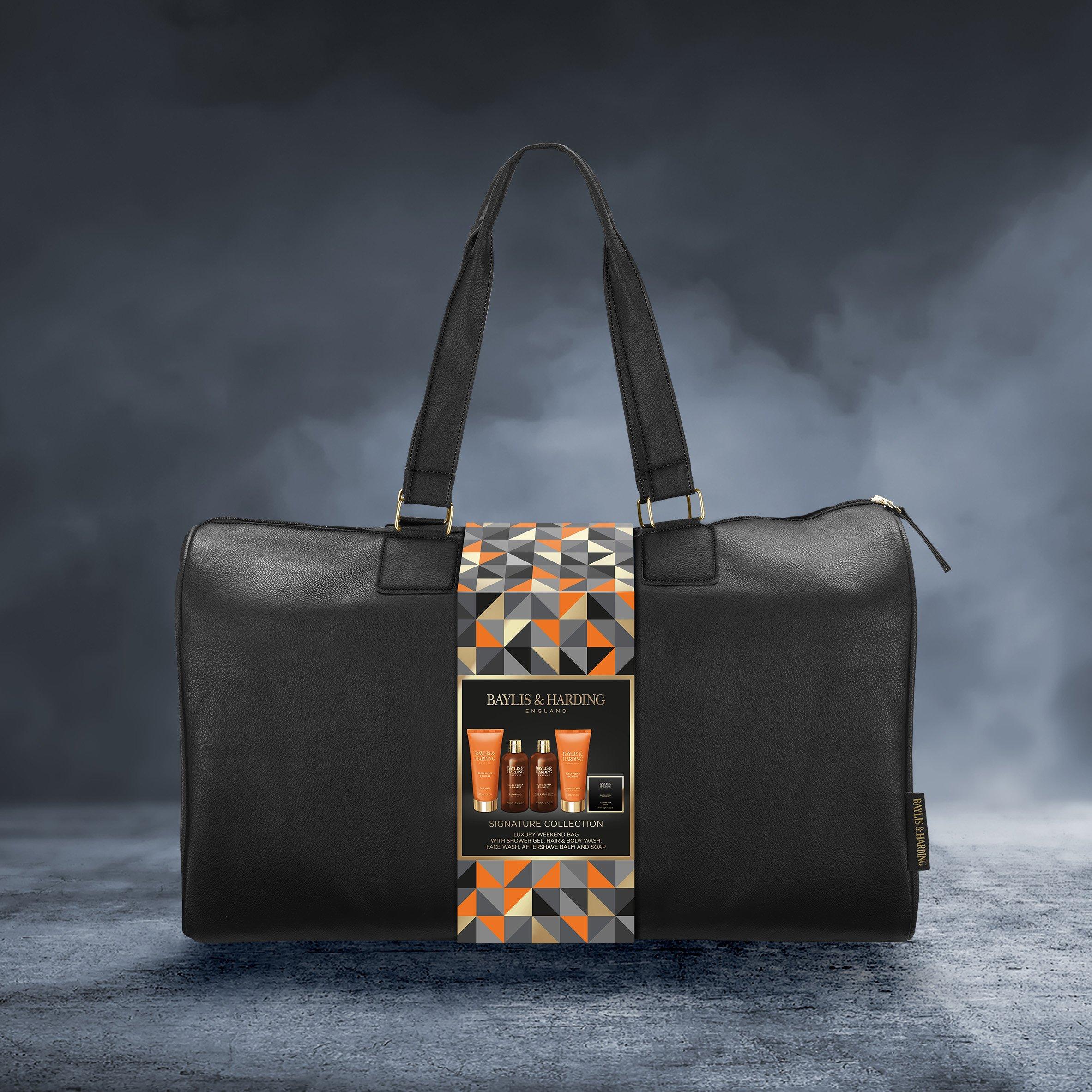 Large - Baylis and Harding - and Harding Black Pepper and Ginseng Travel Bag Set - 5