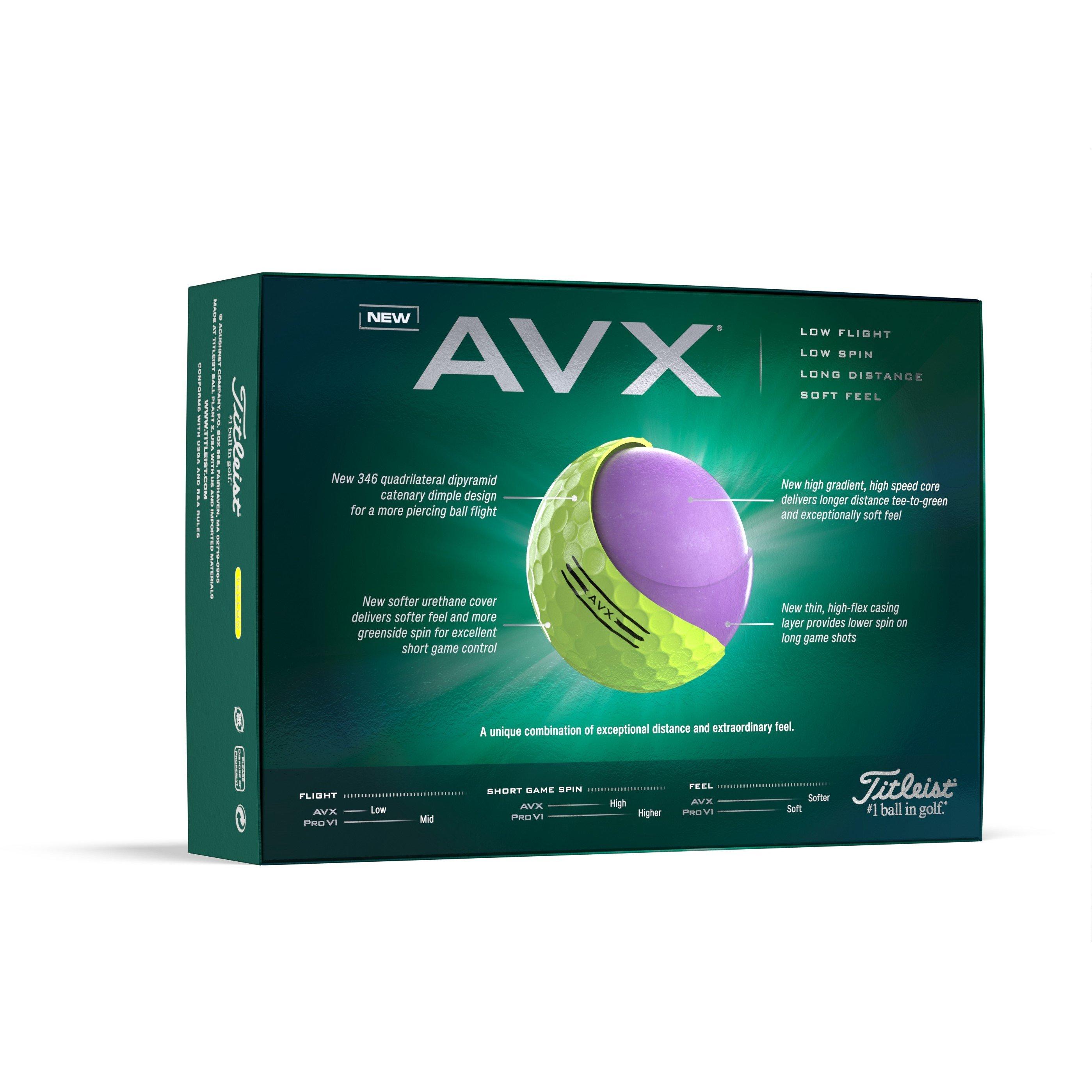 Gelb - Titleist - AVX Golf Balls (12-ball pack) - 2