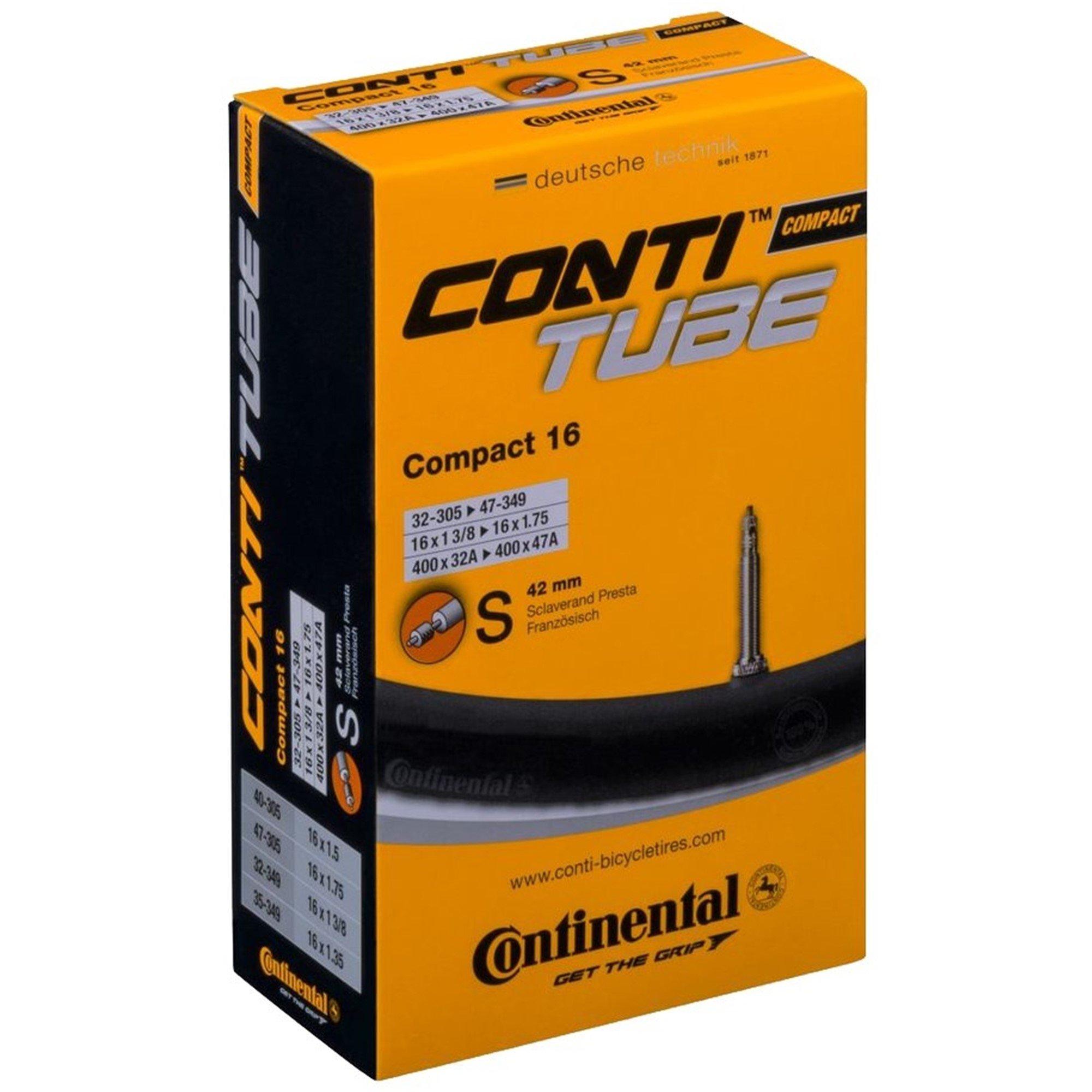 Black - Continental - Cpct16 32-47 P42 Bike Tube Junior