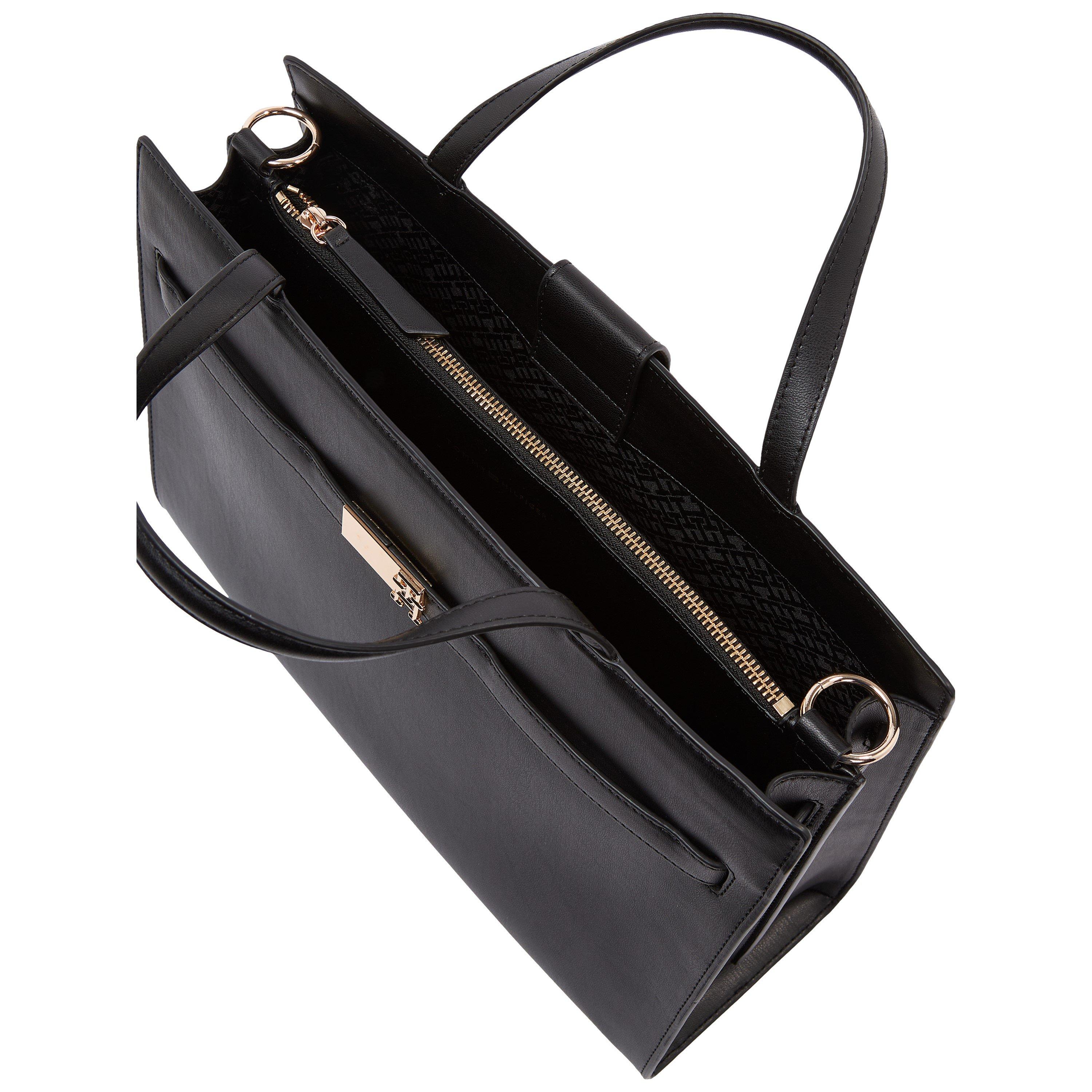 Zwart - Tommy Hilfiger - Women's Heritage Top Handle Bag - 4